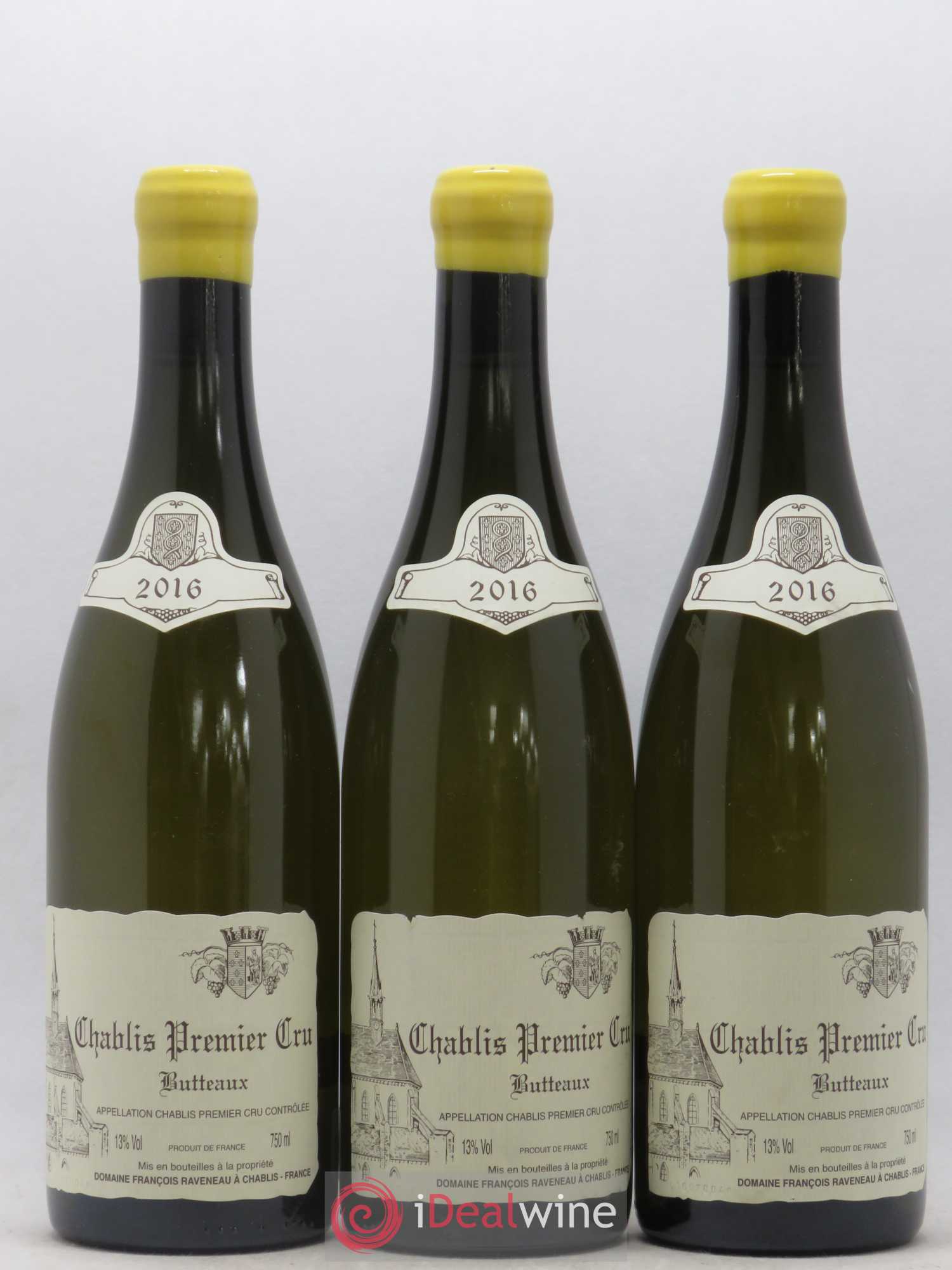 Chablis 1er Cru Butteaux Raveneau (Domaine) 2016 - Lot de 3 bouteilles - 0