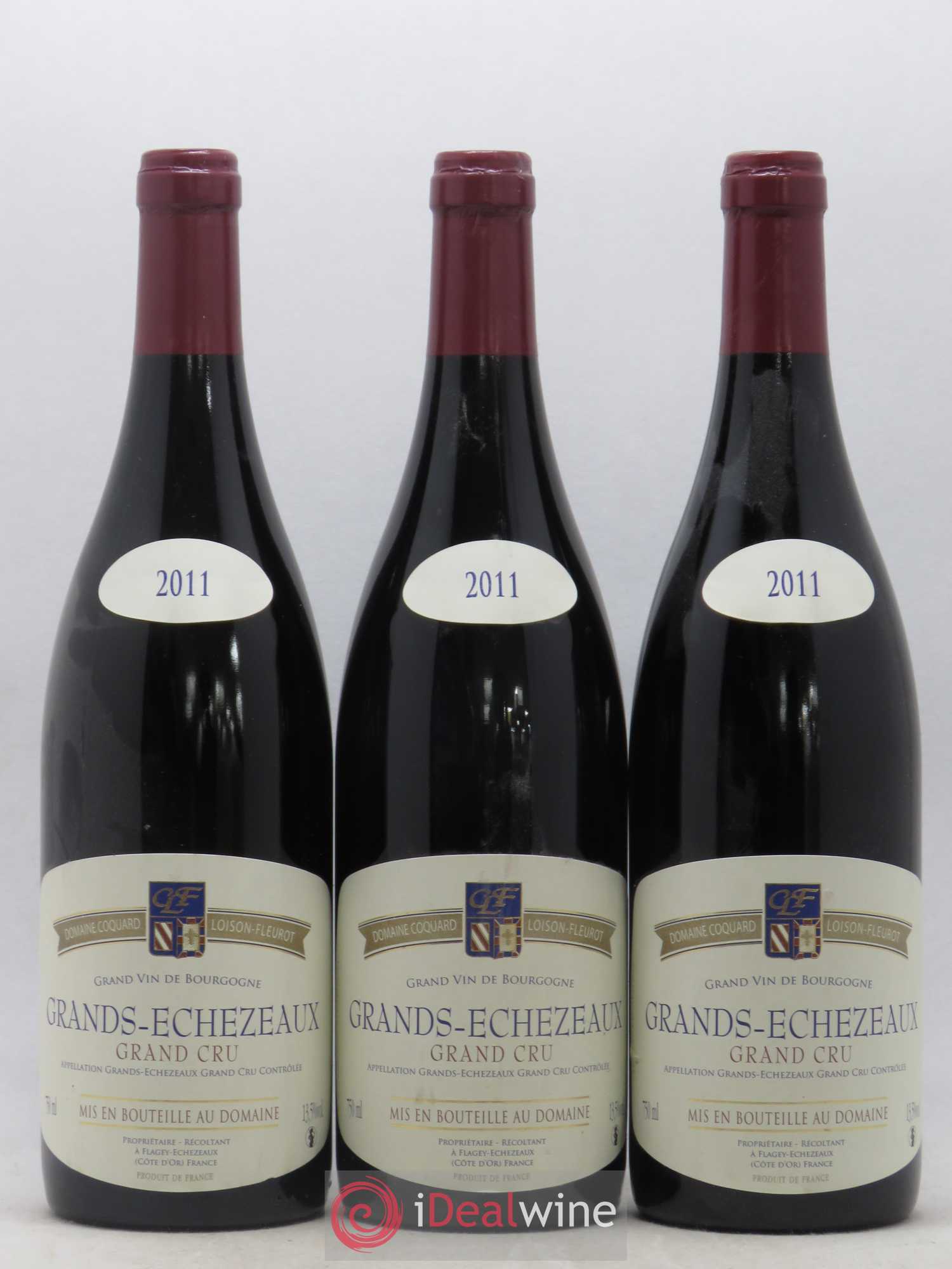 Grands-Echezeaux Grand Cru Domaine Coquard Loison Fleurot 2011 - Posten von 3 Flaschen - 0