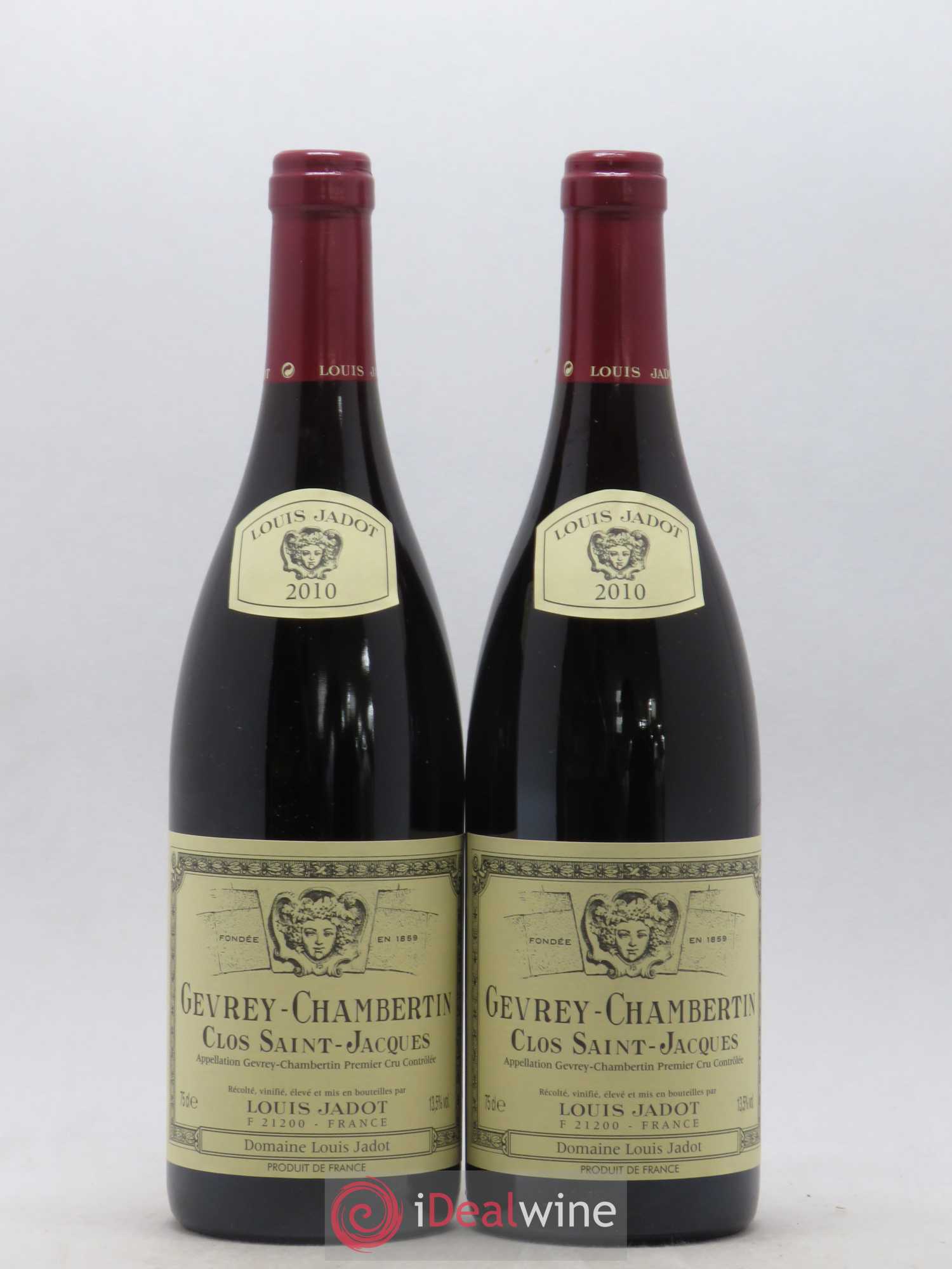 Gevrey-Chambertin 1er Cru Clos Saint Jacques Domaine Louis Jadot 2010 - Lot de 2 bouteilles - 0