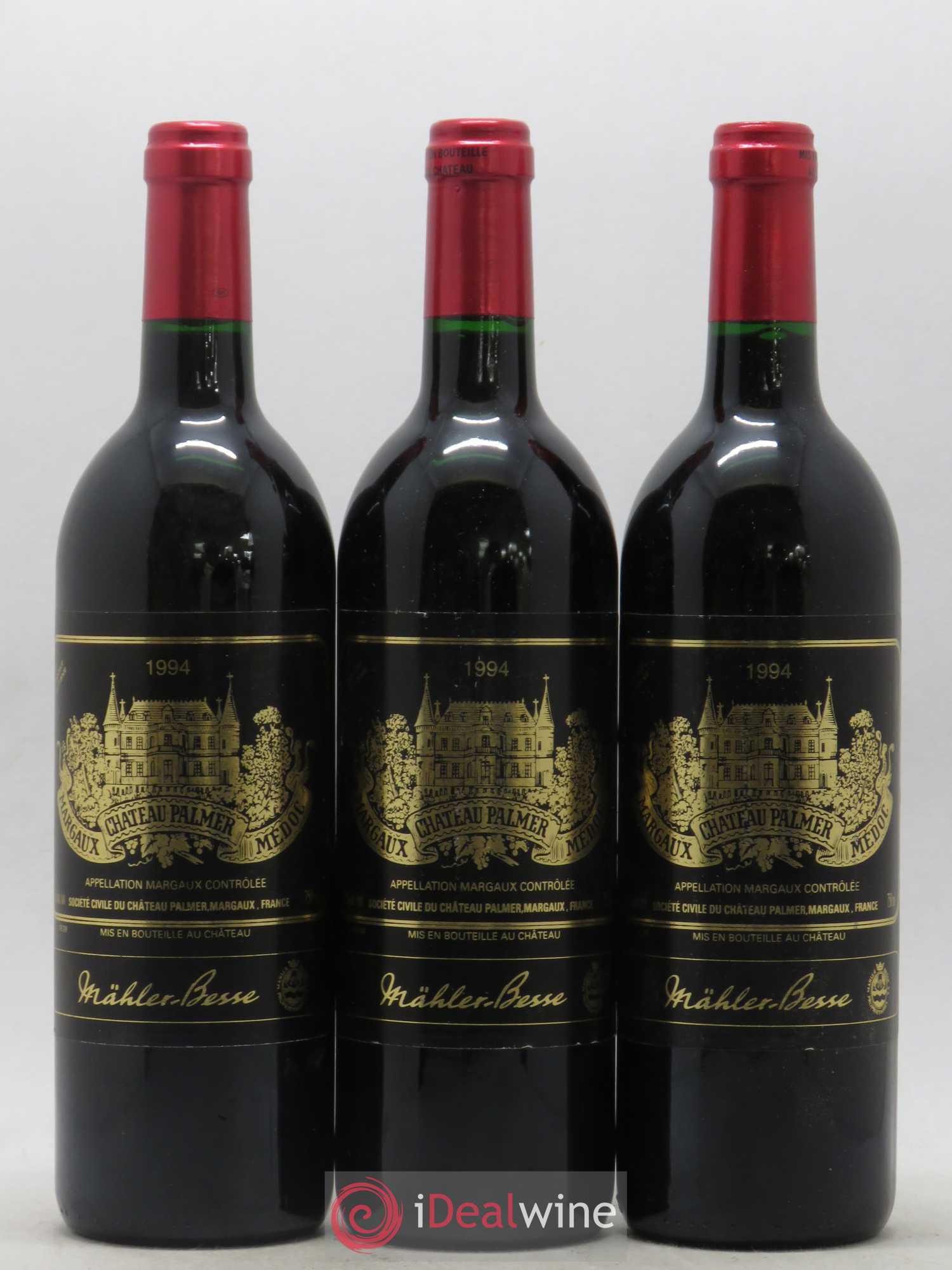 Château Palmer 3ème Grand Cru Classé 1994 - Lot de 3 bouteilles - 0