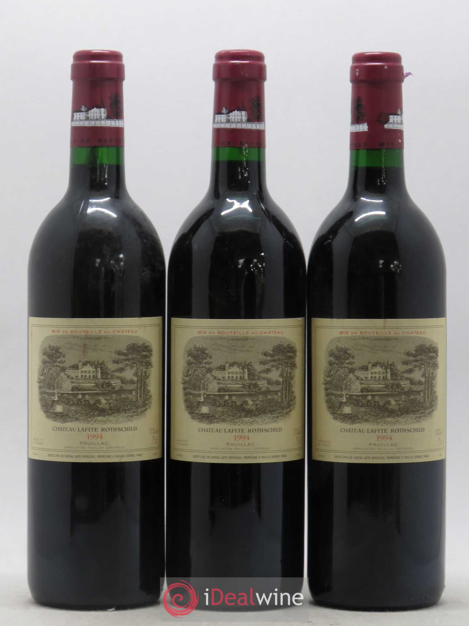 Château Lafite Rothschild 1er Grand Cru Classé 1994 - Lot de 3 bouteilles - 0