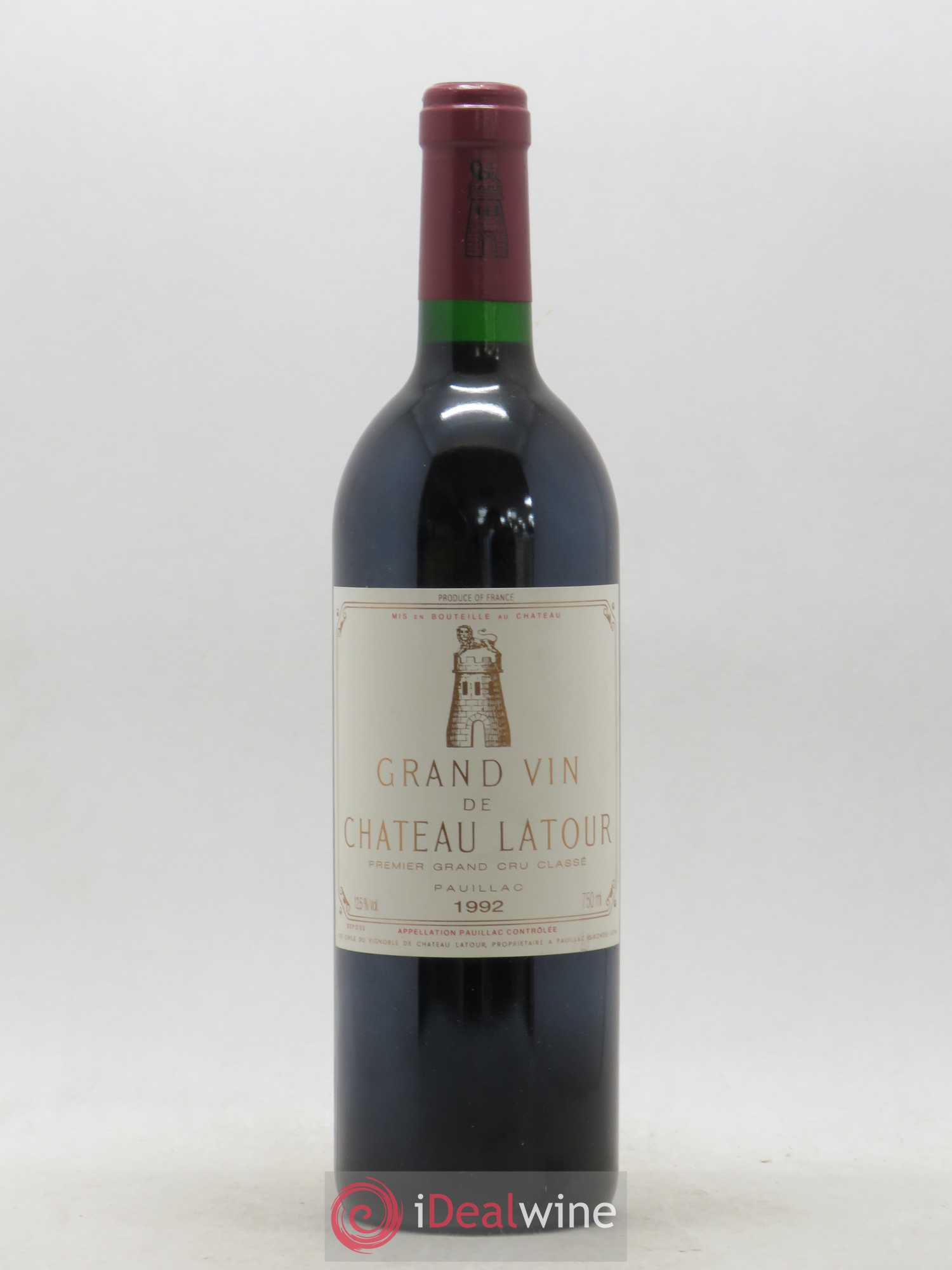 Château Latour 1er Grand Cru Classé 1992 - Lot de 1 bouteille - 0