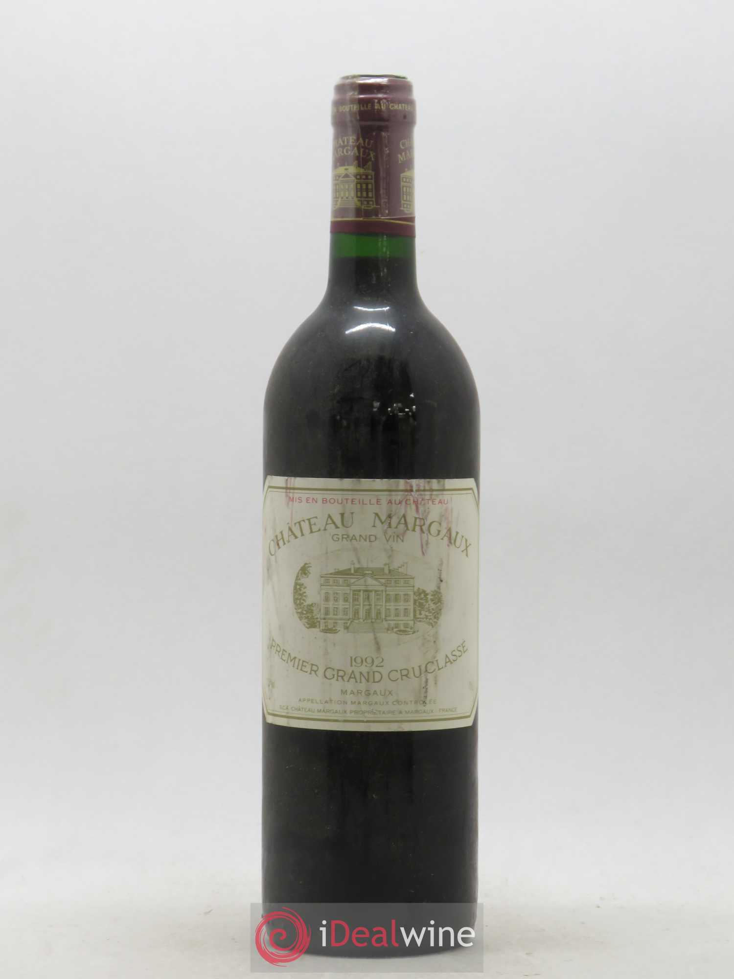 Château Margaux 1er Grand Cru Classé 1992 - Lot de 1 bouteille - 0
