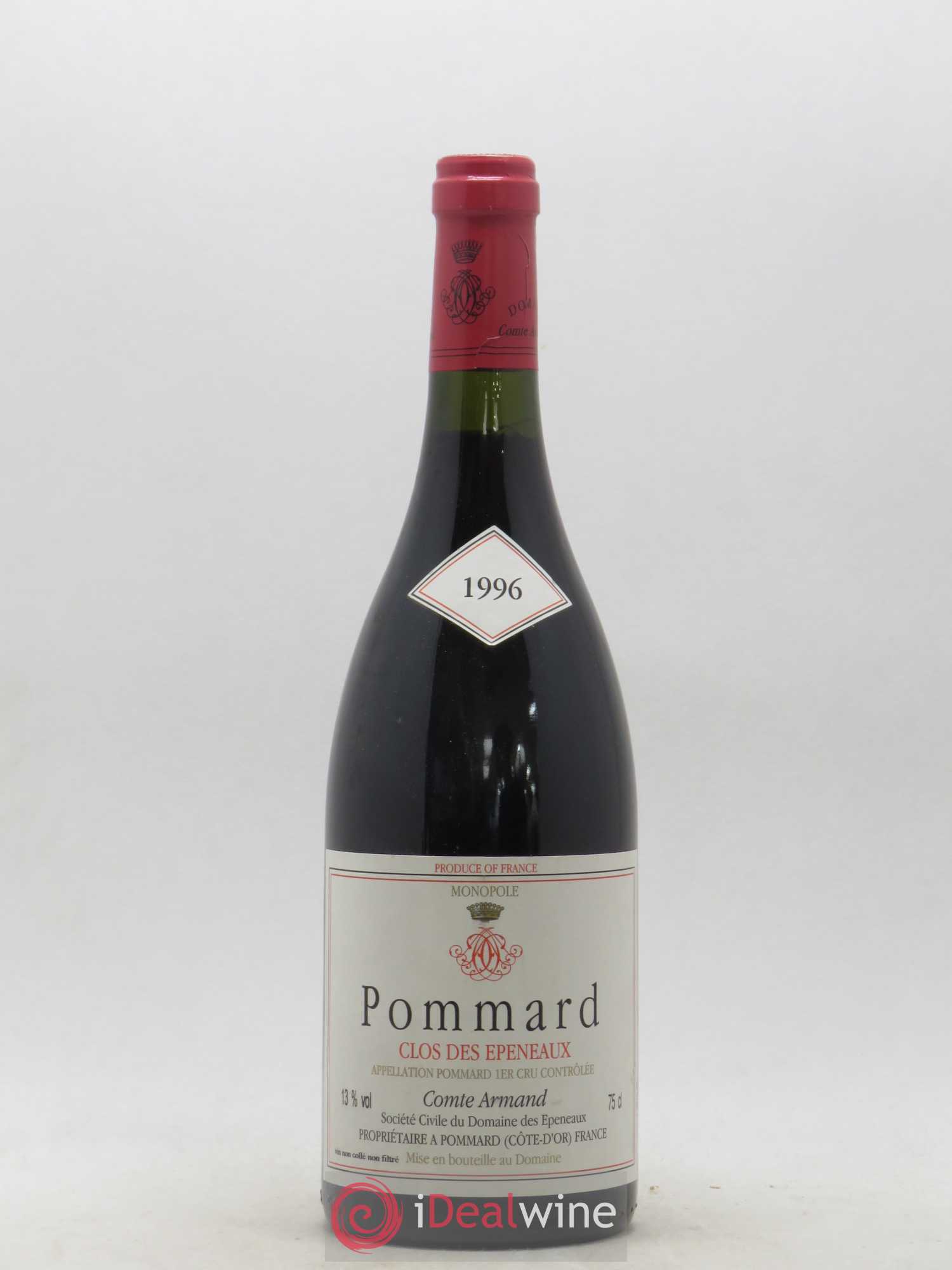 Pommard 1er Cru Clos des Epeneaux Comte Armand 1996 - Lot de 1 bouteille - 0