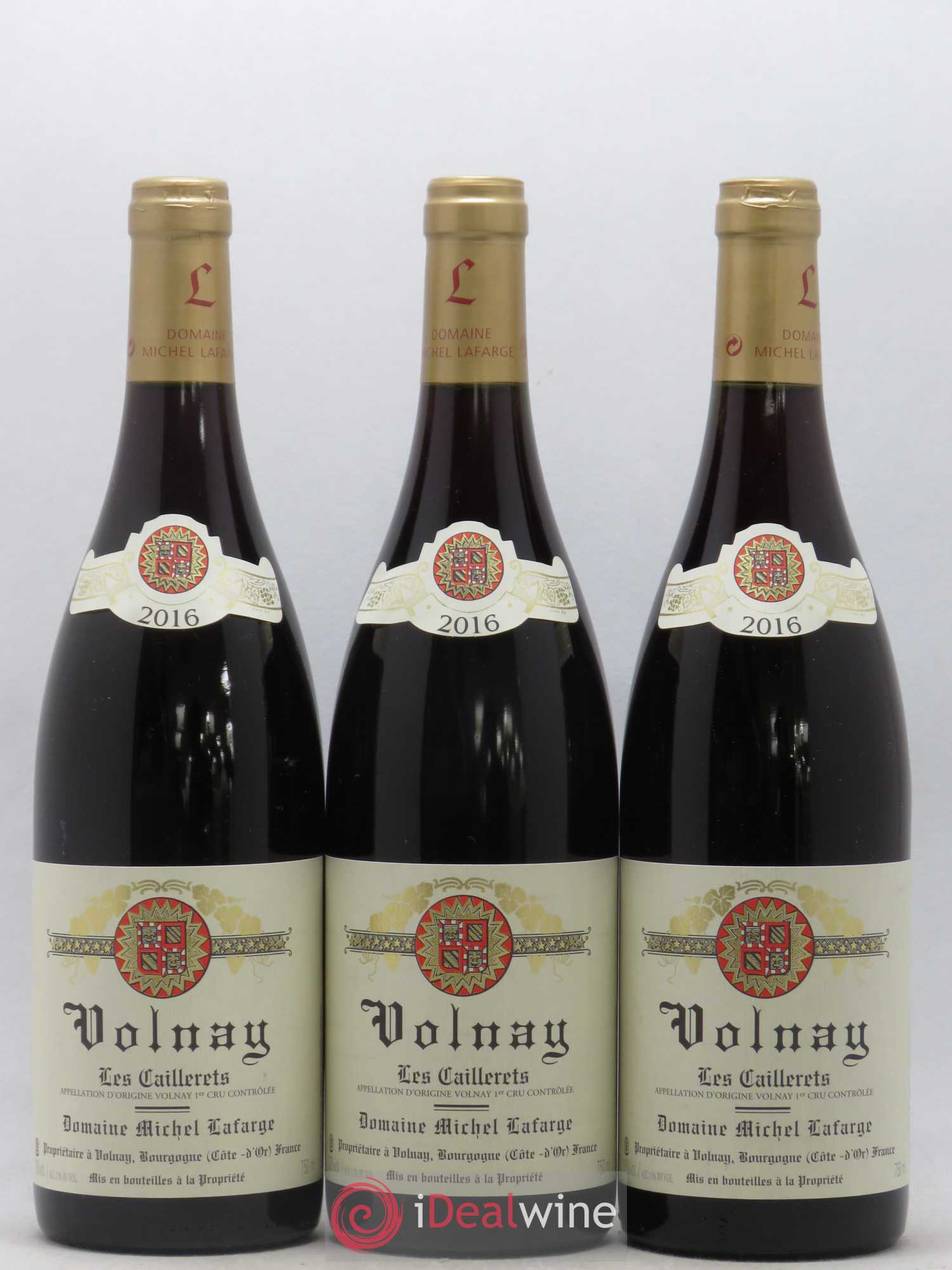 Volnay 1er Cru Les Caillerets Lafarge (Domaine) 2016 - Lot de 3 bouteilles - 0