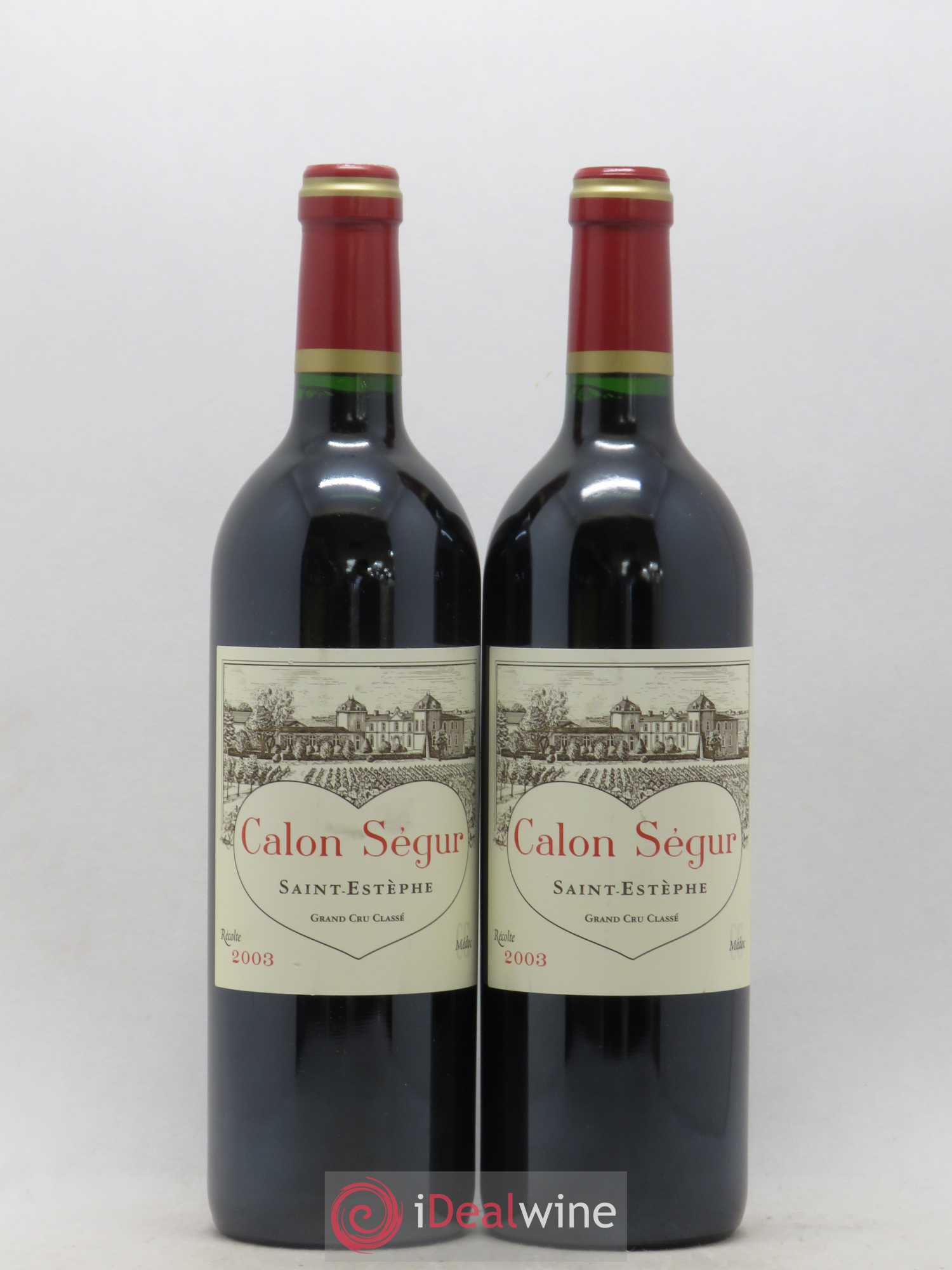 Château Calon Ségur 3ème Grand Cru Classé 2003 - Lot de 2 bouteilles - 0