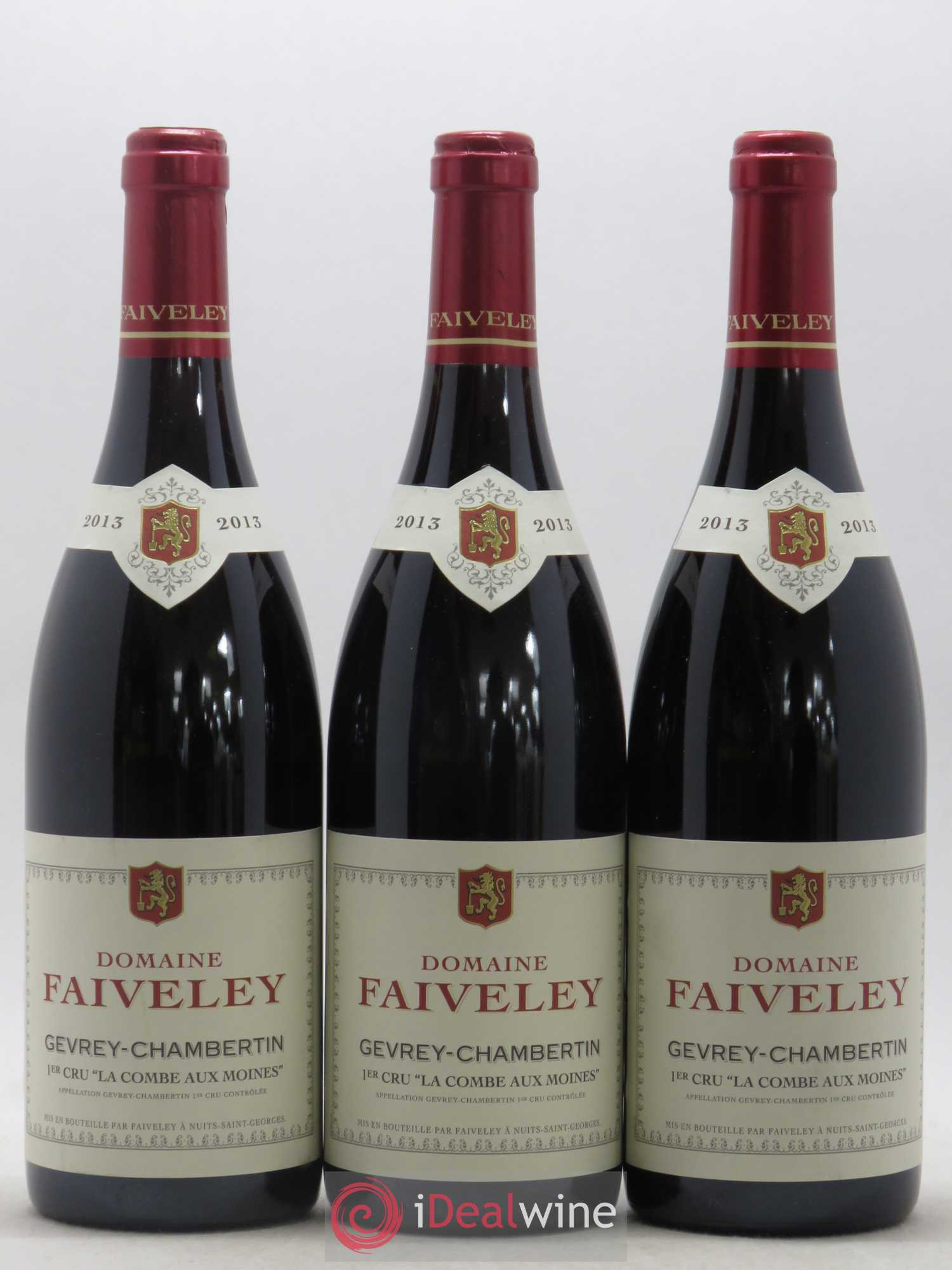 Gevrey-Chambertin 1er Cru La Combe aux moines Faiveley 2013 - Lot de 3 bouteilles - 0