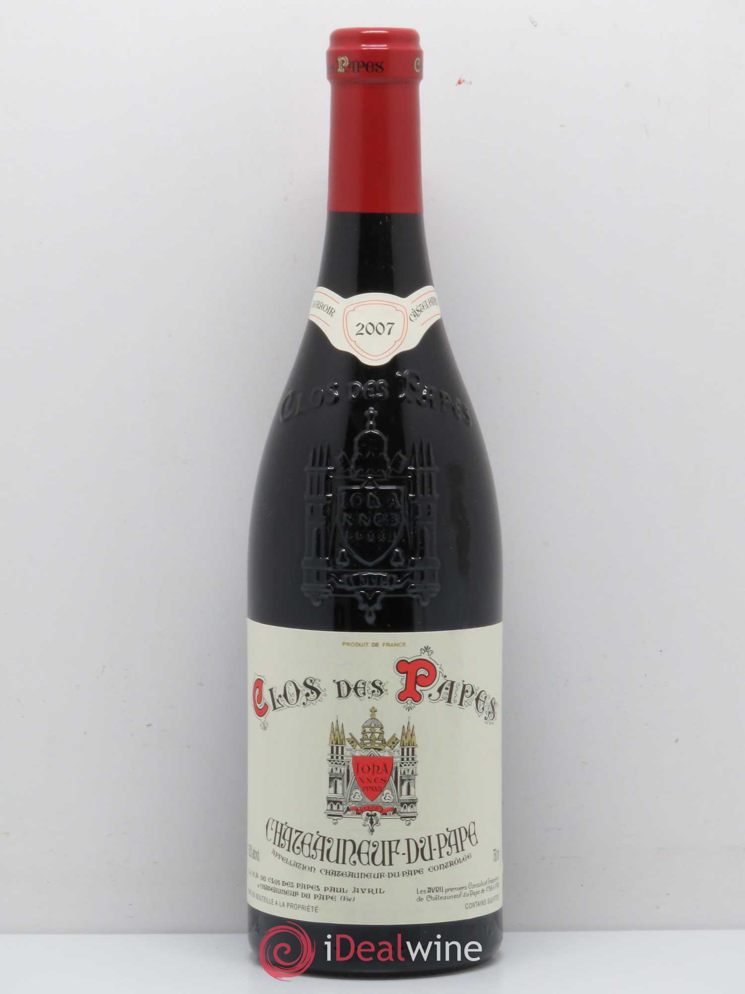 Châteauneuf-du-Pape Clos des Papes - Paul Avril 2007 - Lot de 1 bouteille - 0
