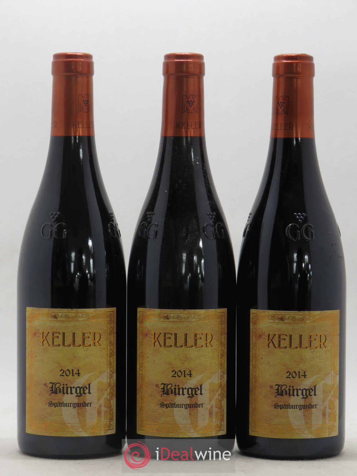 Allemagne Dalsheim Bürgel Spätburgunder Trocken Weingut Keller 2014 - Posten von 3 Flaschen - 0