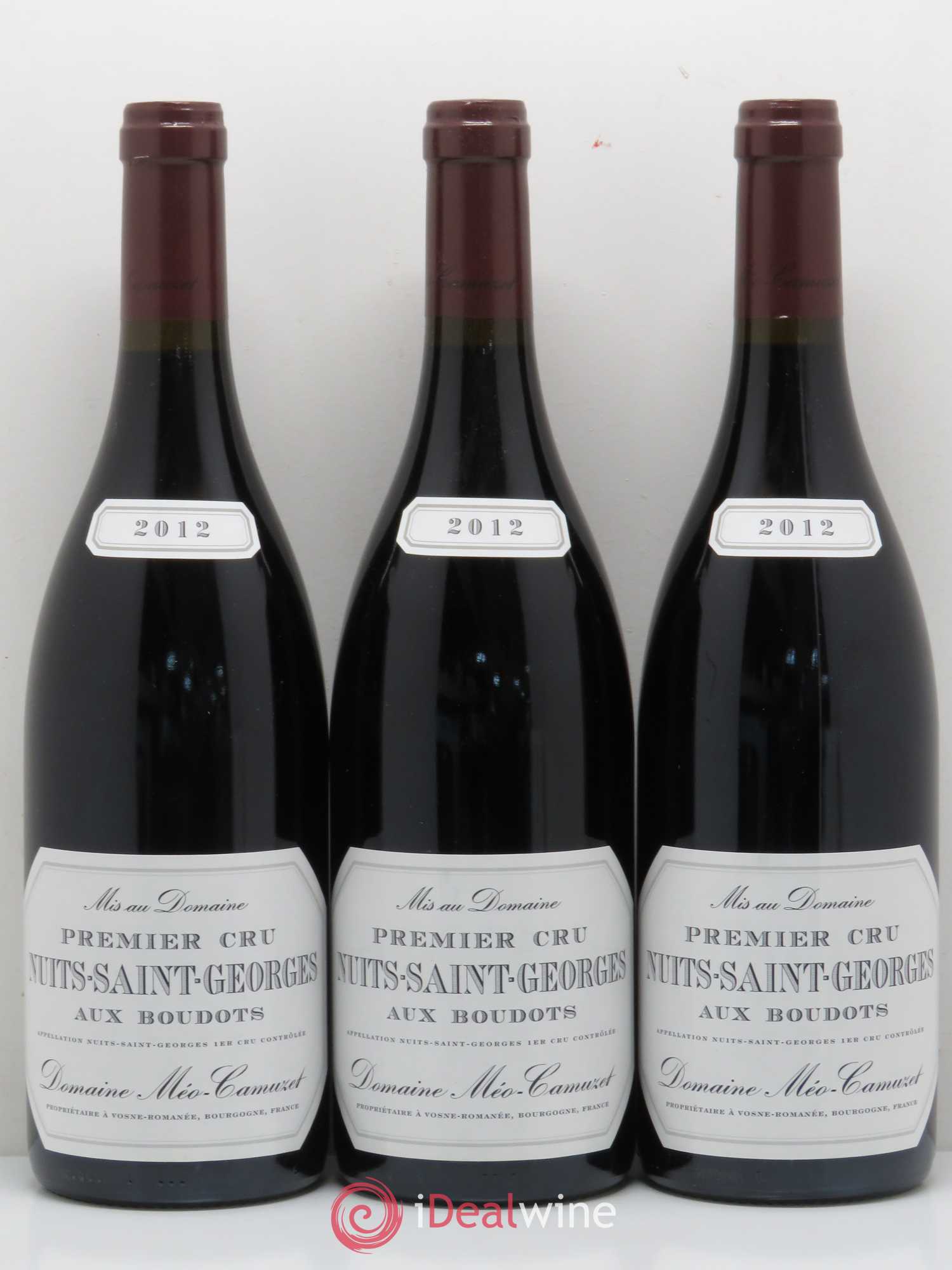 Nuits-Saint-Georges 1er Cru Aux Boudots Méo-Camuzet (Domaine) 2012 - Lot de 3 bouteilles - 0