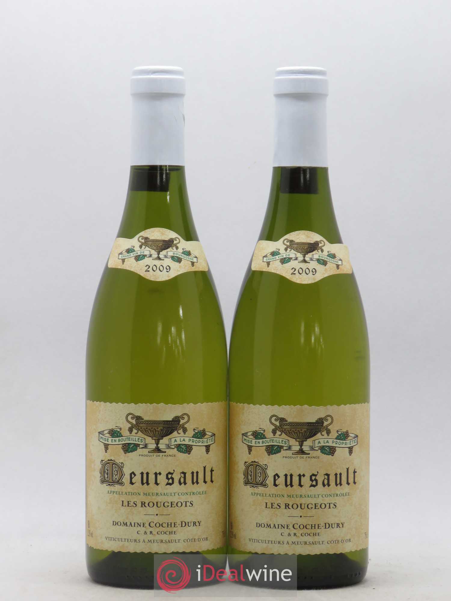 Meursault Les Rougeots Coche Dury (Domaine) 2009 - Lot de 2 bouteilles - 0