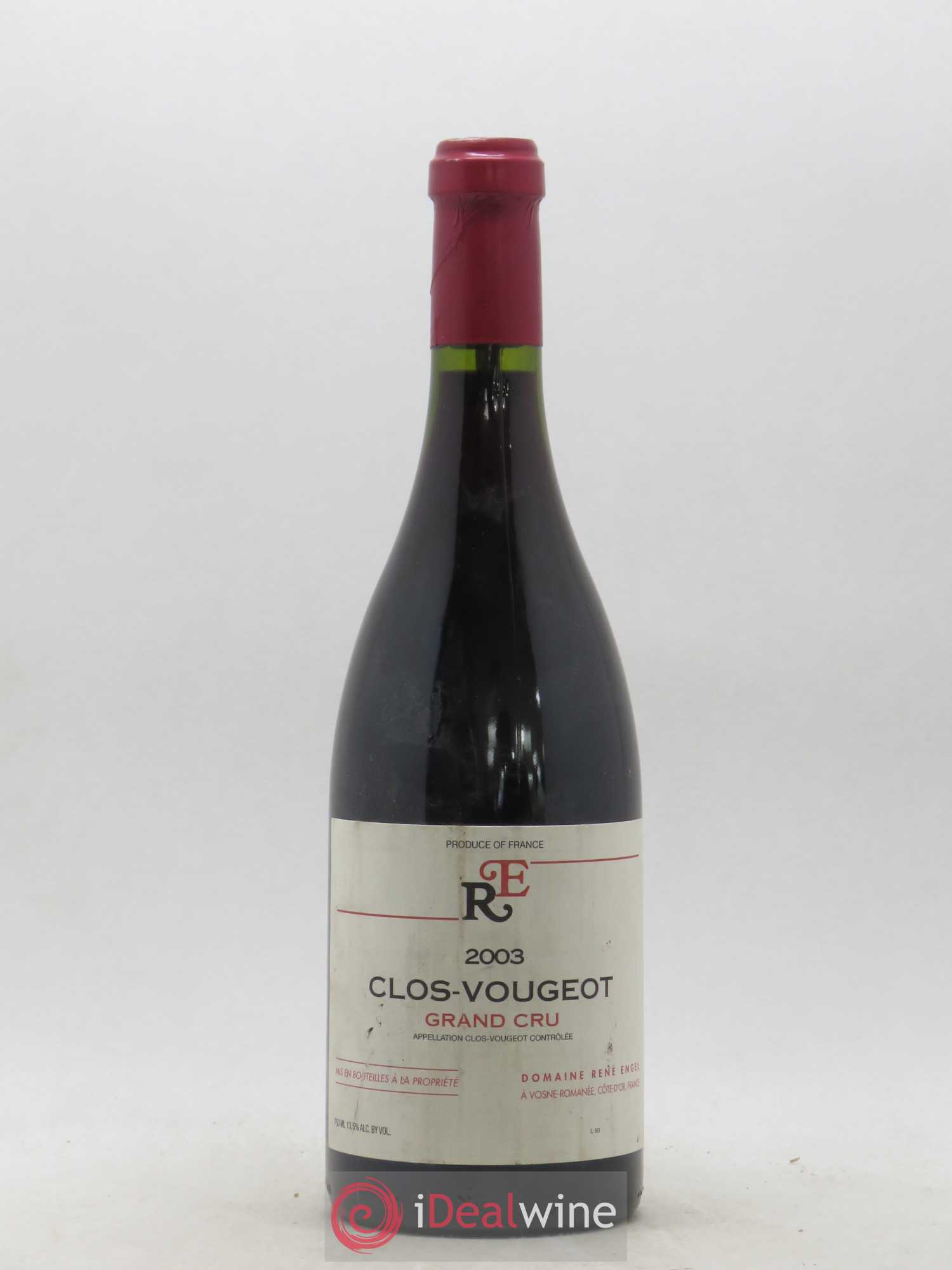 Clos de Vougeot Grand Cru Domaine René Engel - Domaine Eugénie 2003 - Lot de 1 bouteille - 0