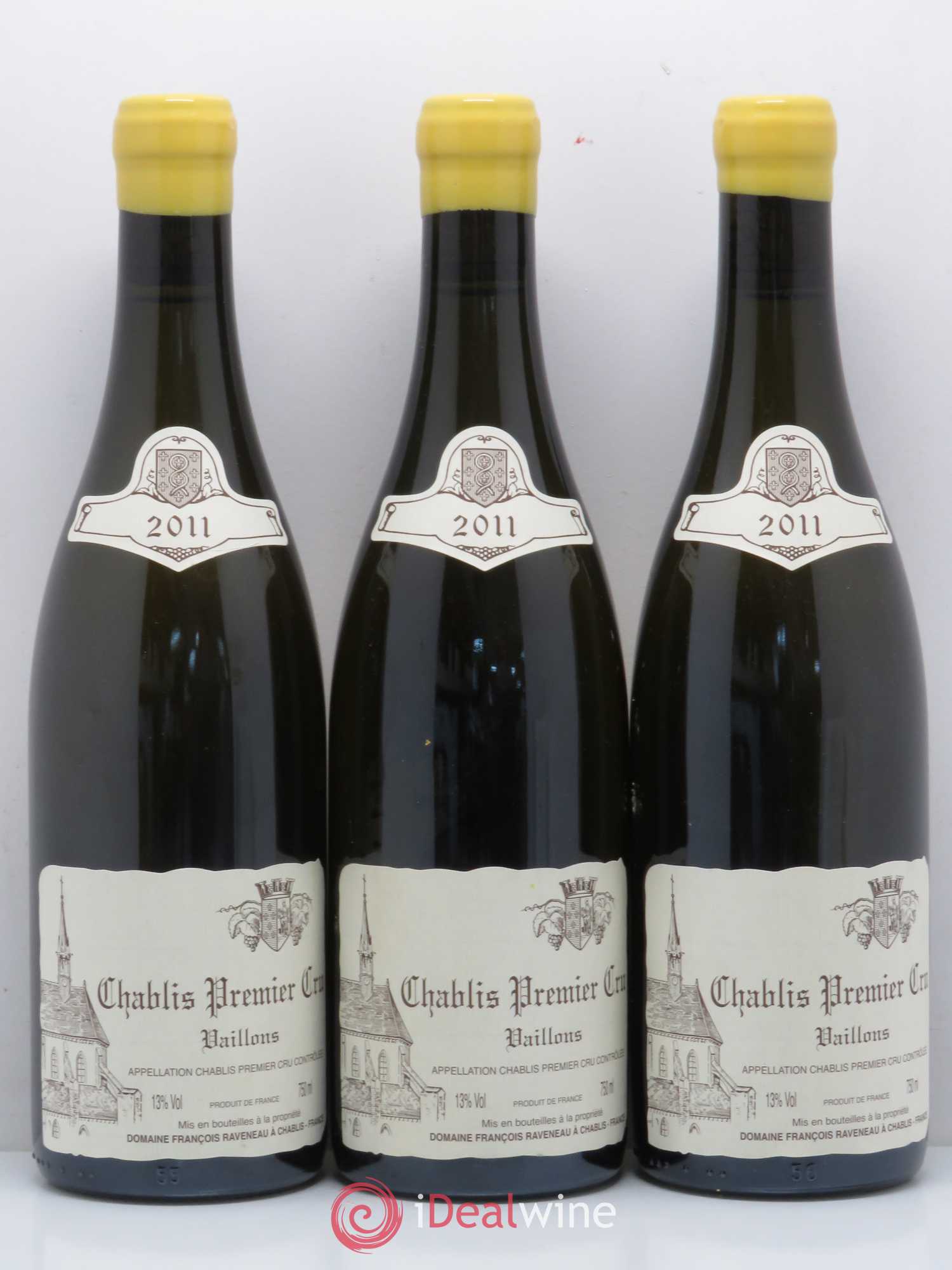 Chablis 1er Cru Vaillons Raveneau (Domaine) 2011 - Lot de 3 bouteilles - 0