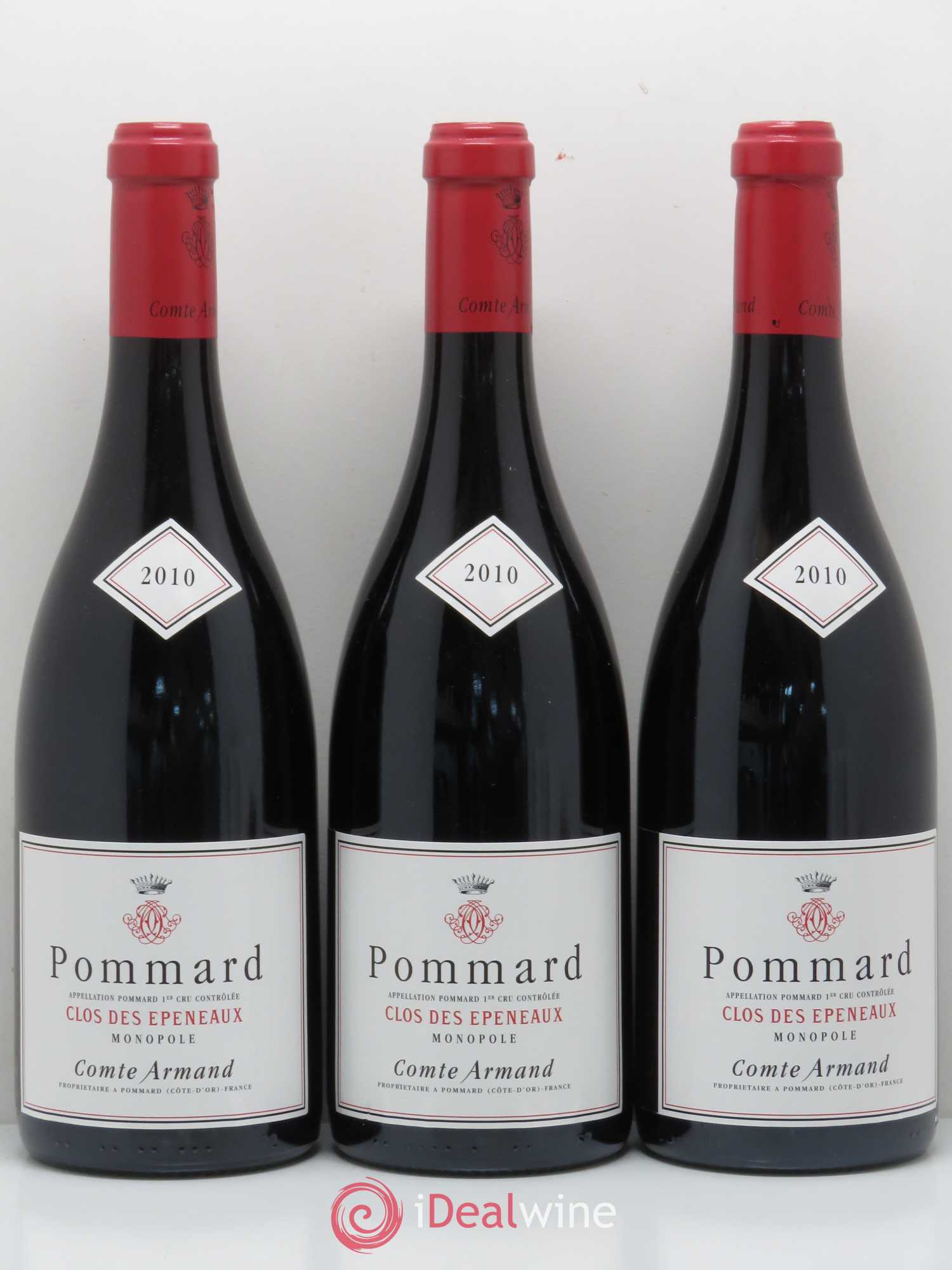 Pommard 1er Cru Clos des Epeneaux Comte Armand 2010 - Lot de 3 bouteilles - 0