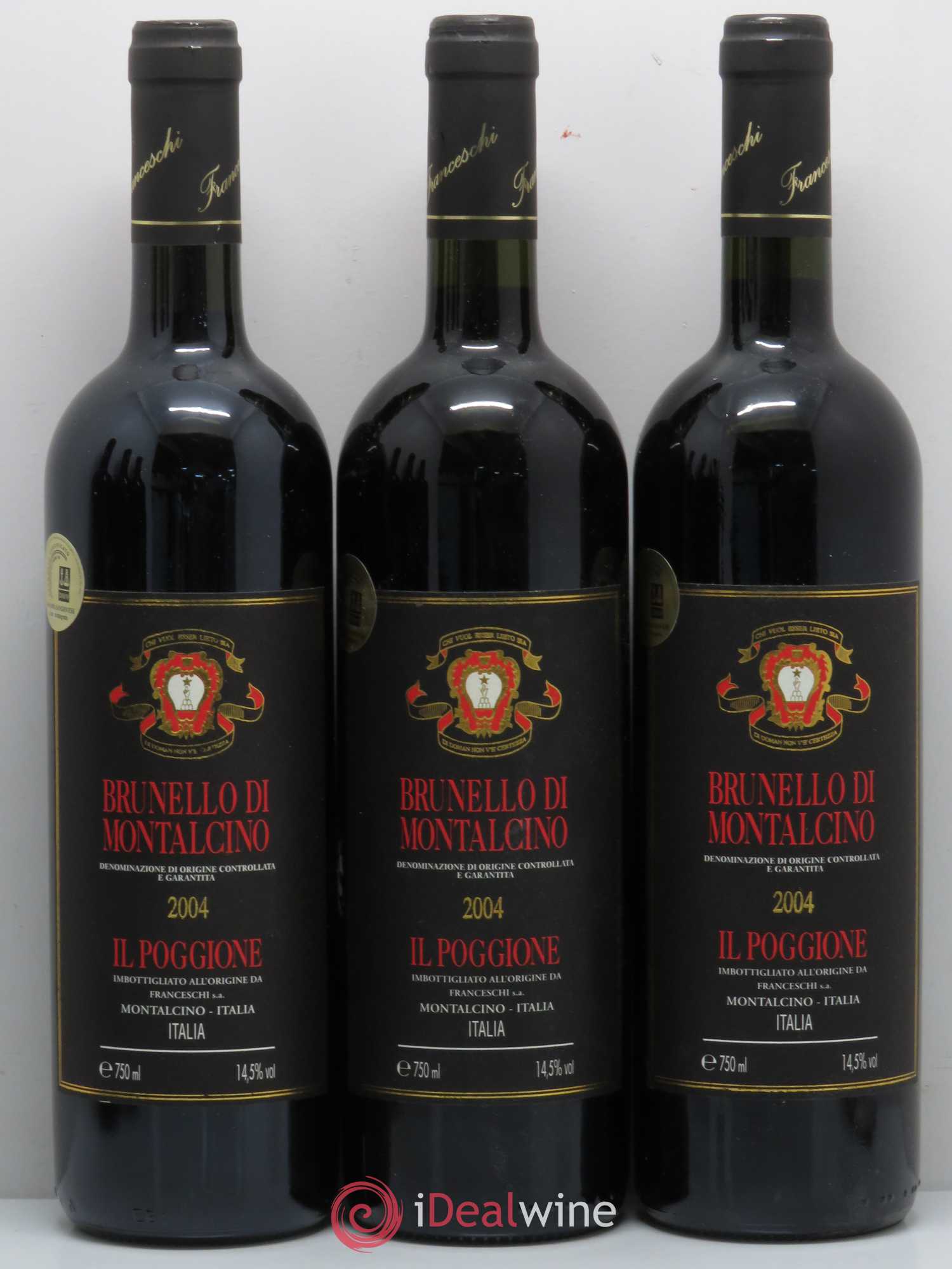 Brunello di Montalcino DOCG Il Poggione Lavinio Franceschi 2004 - Lot de 6 bouteilles - 1