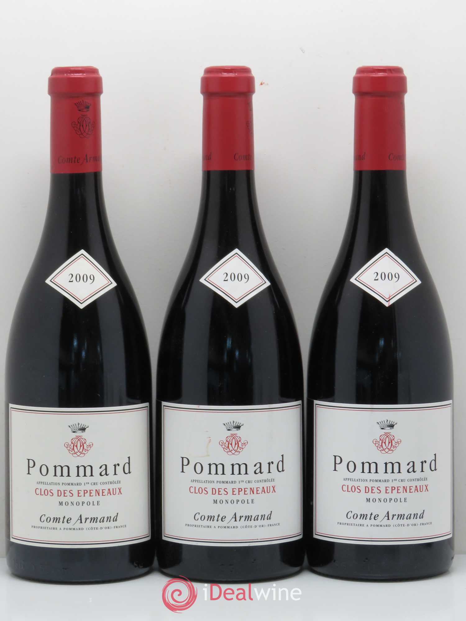 Pommard 1er Cru Clos des Epeneaux Comte Armand 2009 - Lot de 3 bouteilles - 0