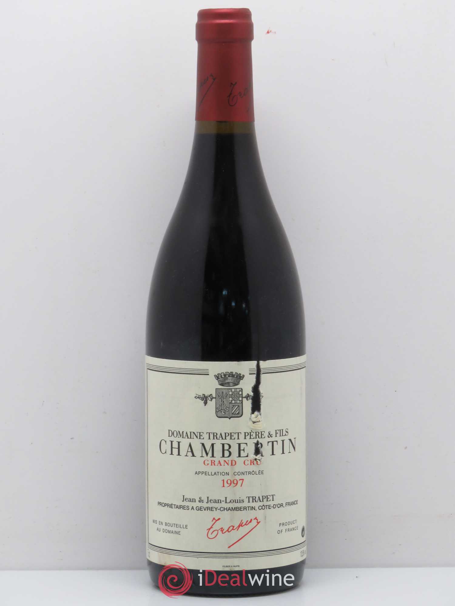 Chambertin Grand Cru Domaine Trapet 1997 - Lot de 1 bouteille - 0