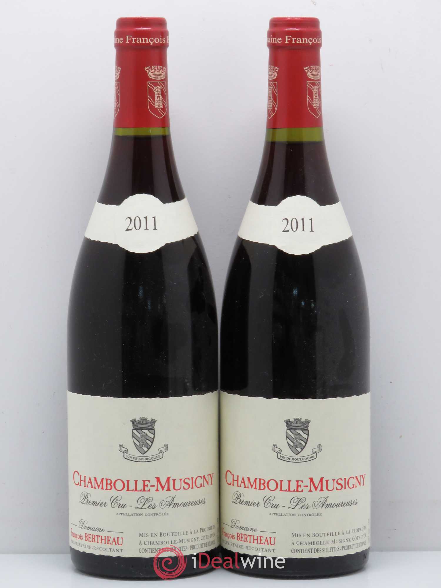 Chambolle-Musigny 1er Cru Les Amoureuses Domaine Bertheau Pierre Et François 2011 - Posten von 2 Flaschen - 0