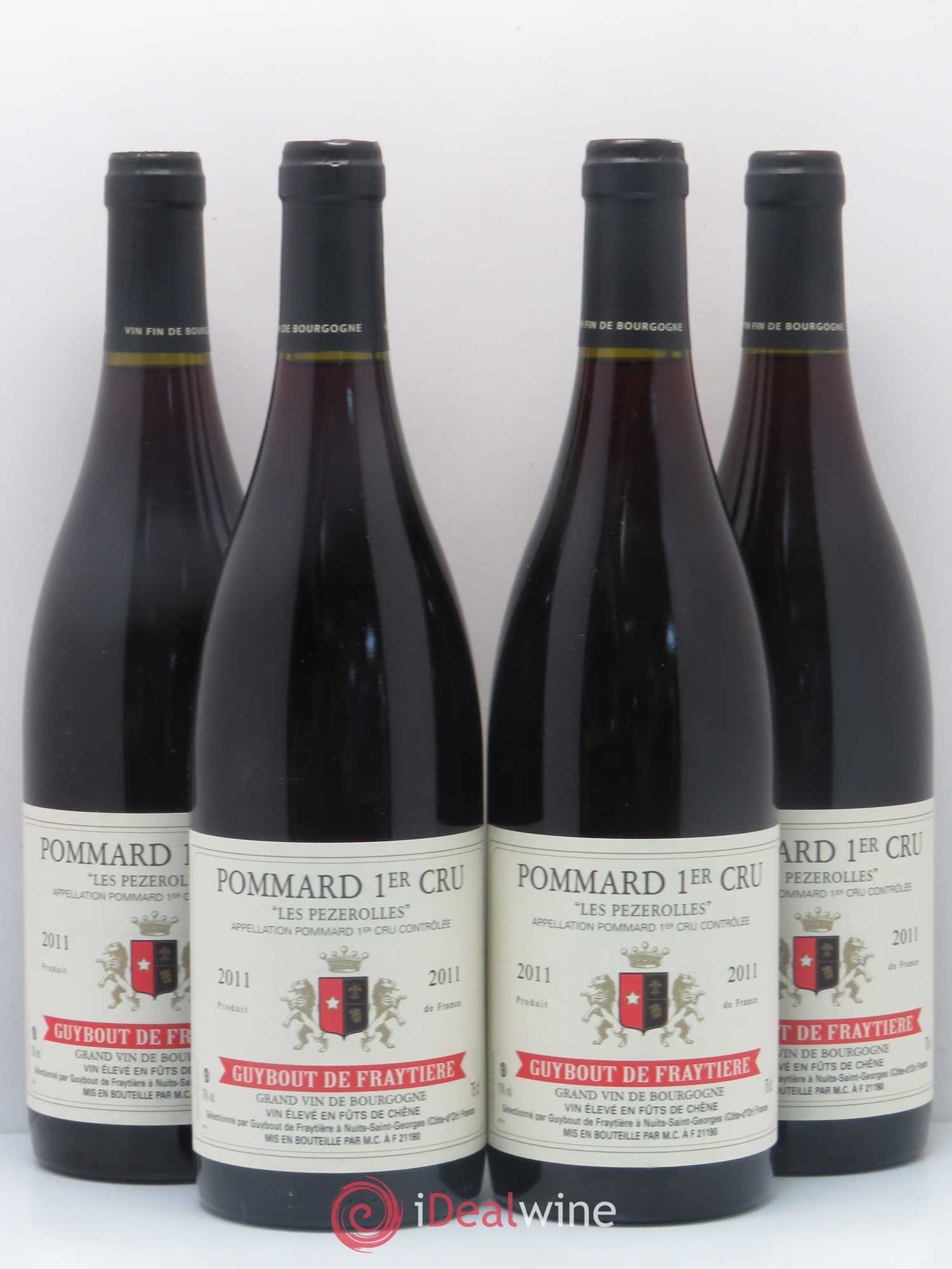 Pommard 1er Cru Les pezerolles Guybout De Fraytiere 2011 - Posten von 4 Flaschen - 0
