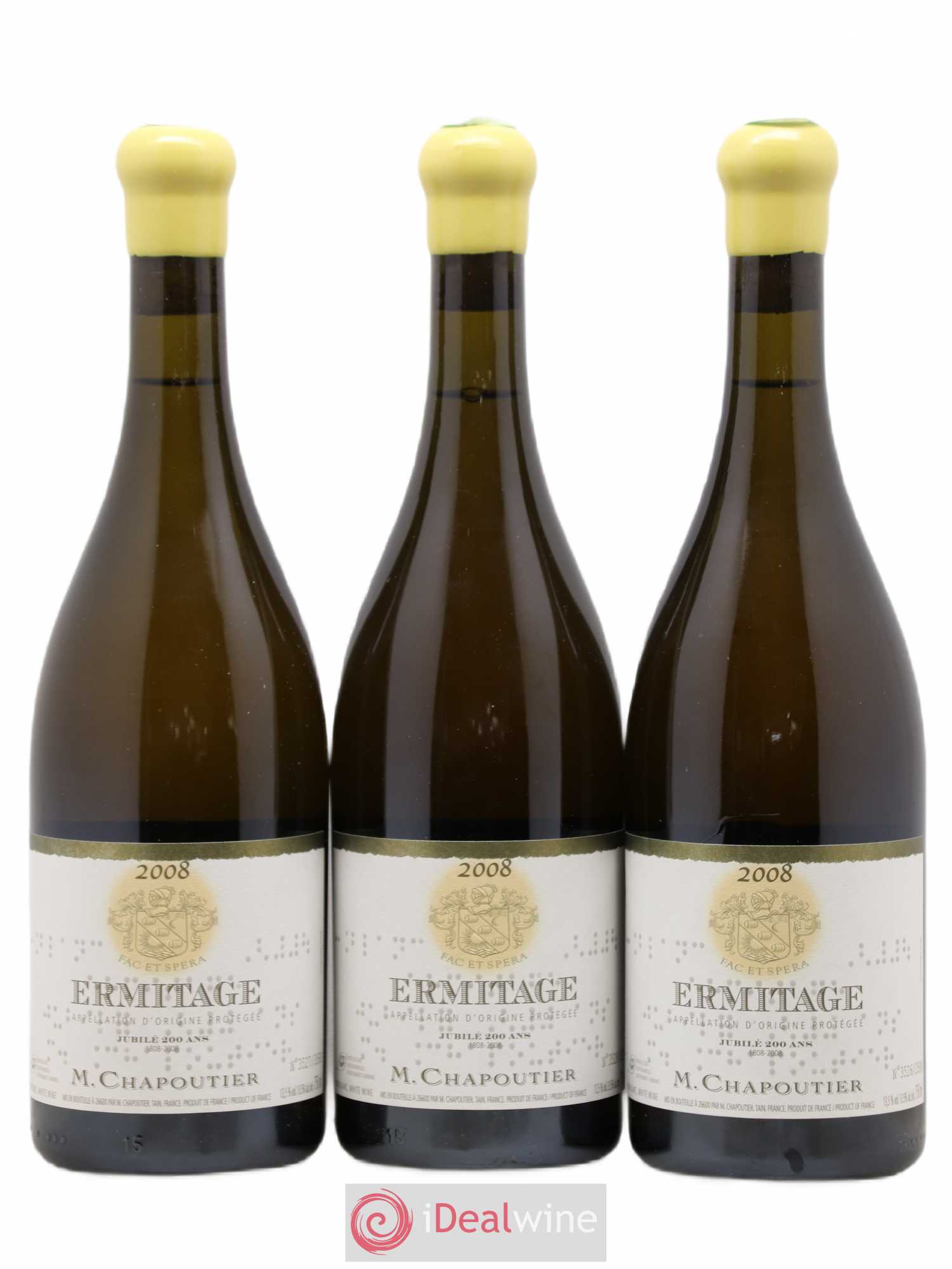 Hermitage Jubilée 200 ans Chapoutier 2008 - Posten von 6 Flaschen - 1
