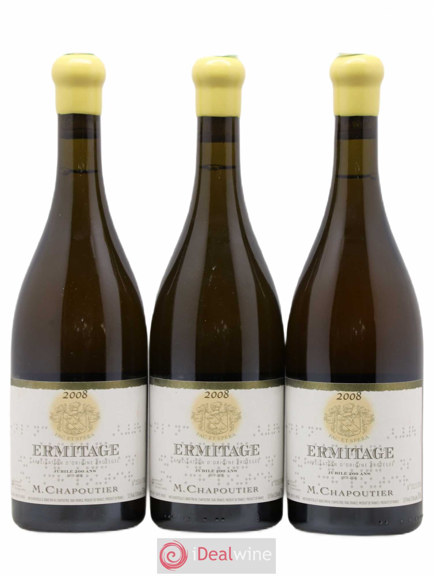 Hermitage Jubilée 200 ans Chapoutier 2008 - Posten von 6 Flaschen - 2