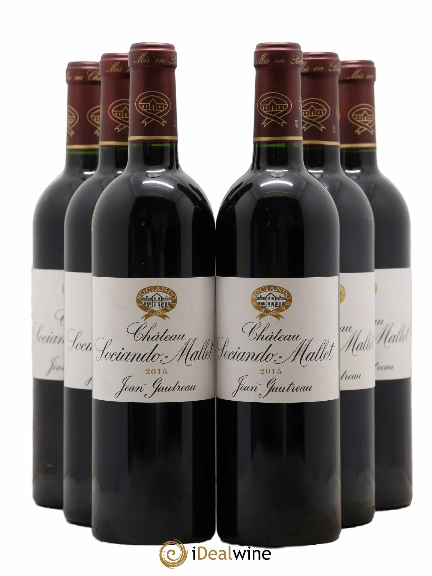 Château Sociando Mallet 2015 - Lot de 6 bouteilles - 0