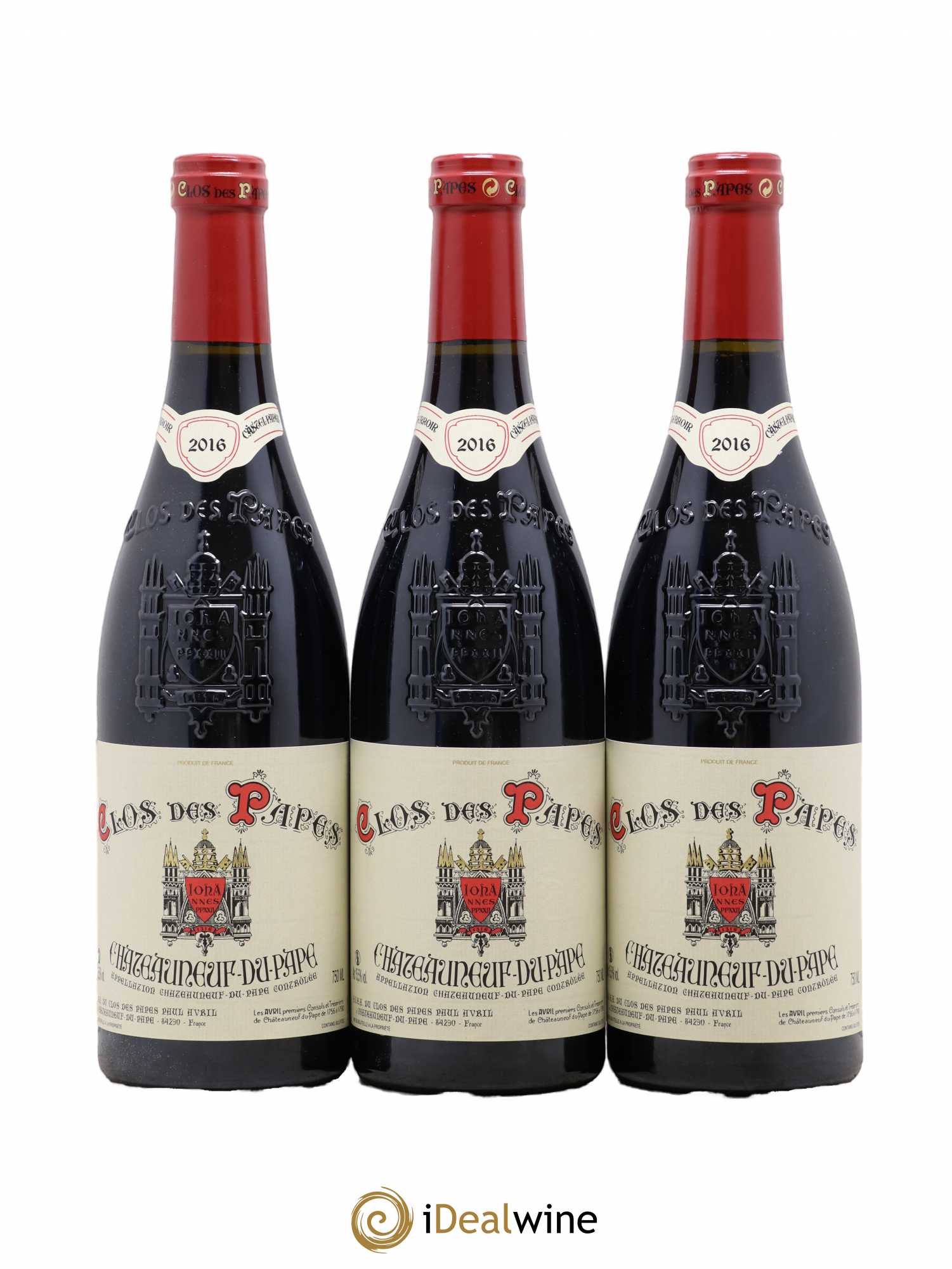Châteauneuf-du-Pape Clos des Papes - Paul Avril 2016 - Lot de 6 bouteilles - 1