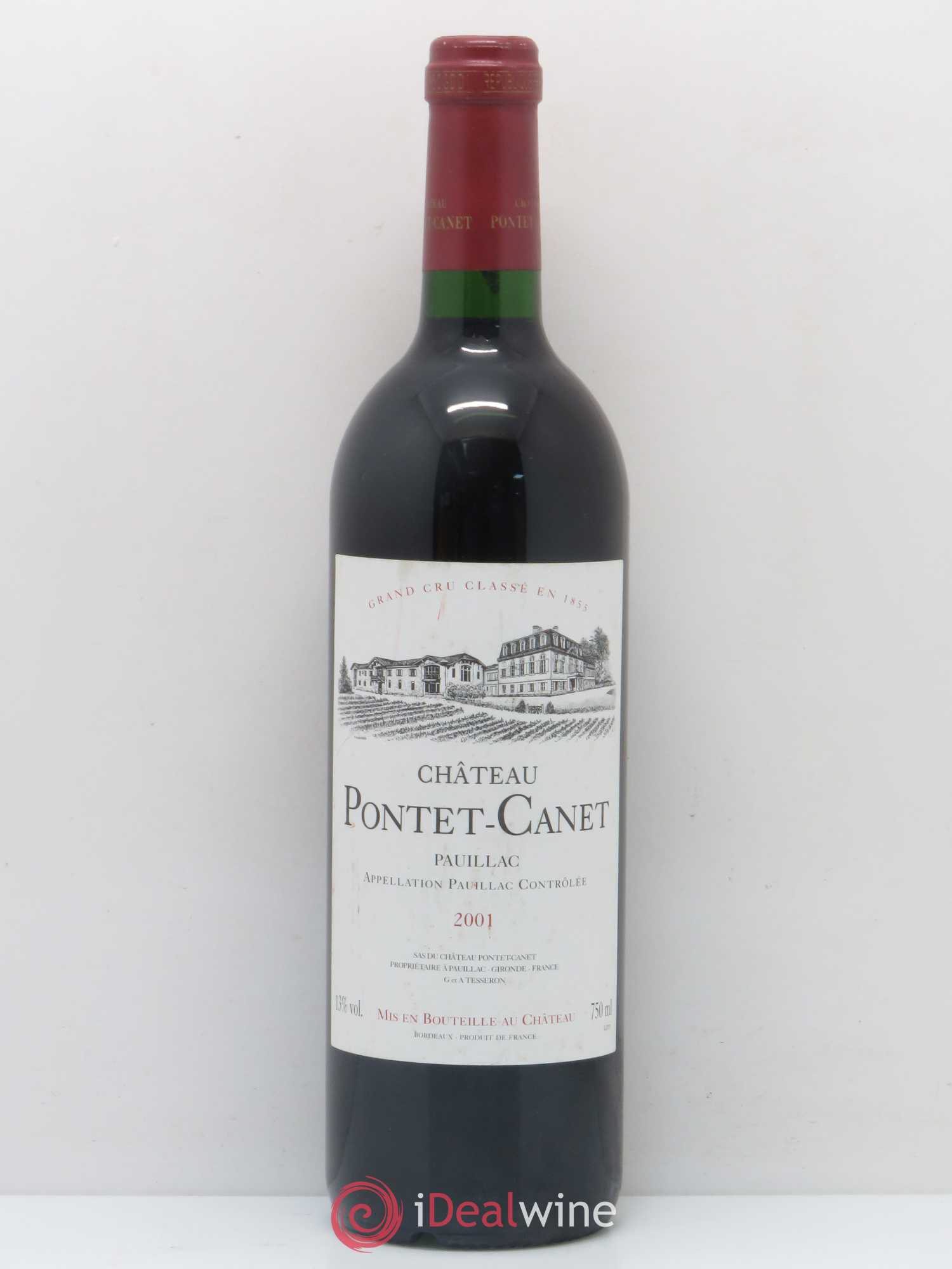 Château Pontet Canet 5ème Grand Cru Classé 2001 - Lot de 1 bouteille - 0