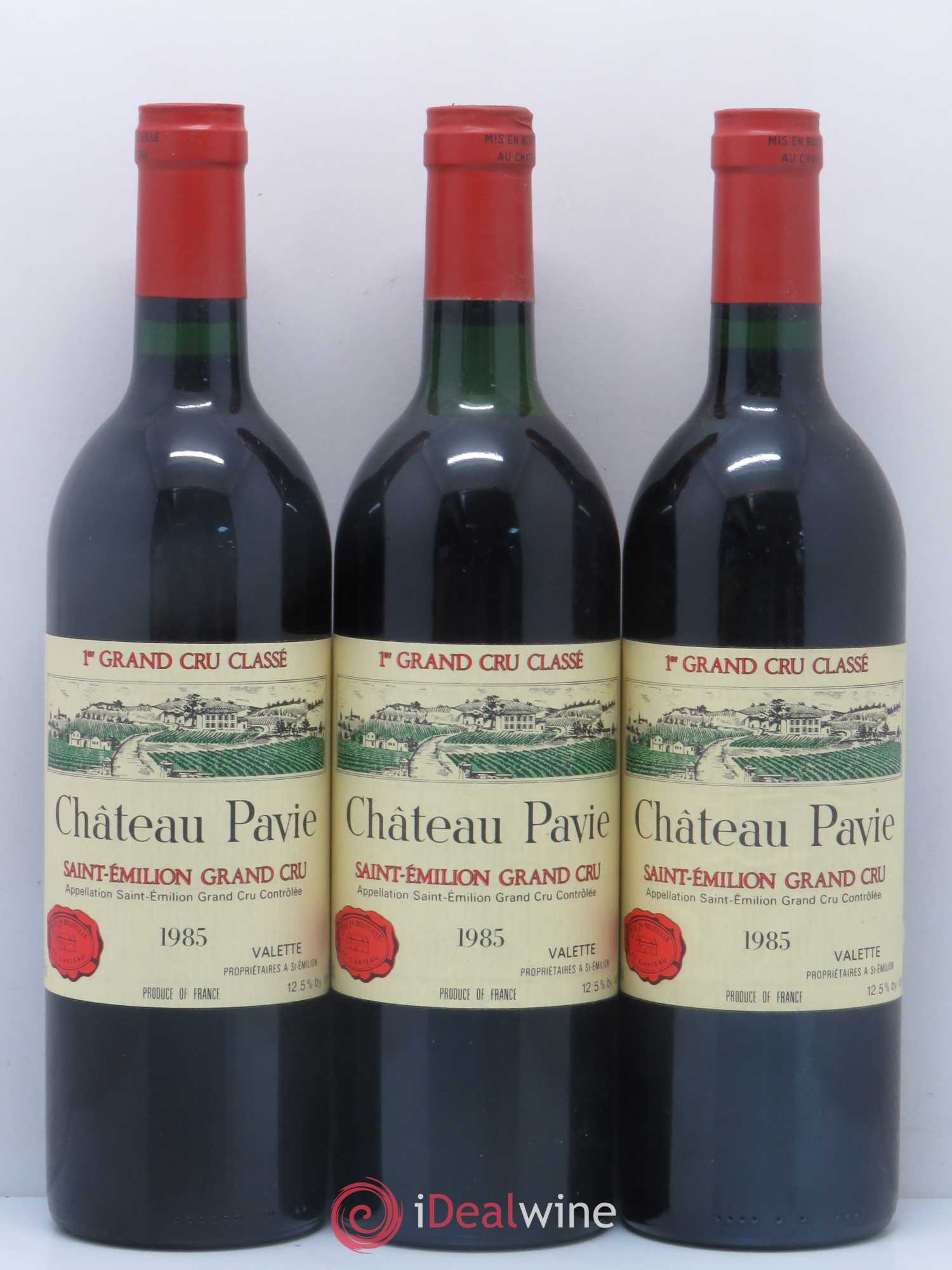 Château Pavie 1er Grand Cru Classé A 1985 - Lot de 12 bouteilles - 1