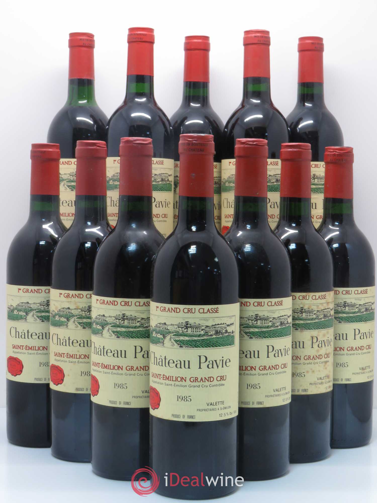 Château Pavie 1er Grand Cru Classé A 1985 - Lot de 12 bouteilles - 0