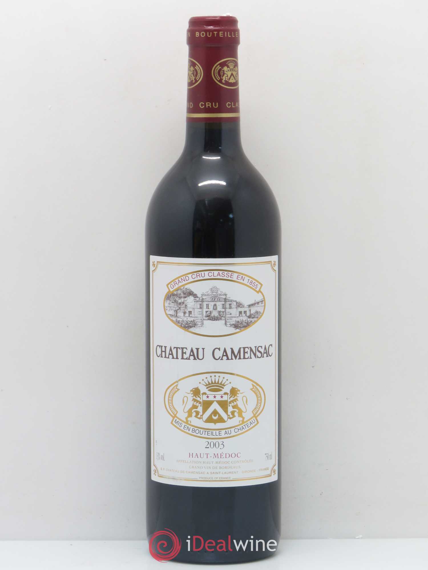 Château Camensac 5ème Grand Cru Classé 2003 - Lot de 1 bouteille - 0