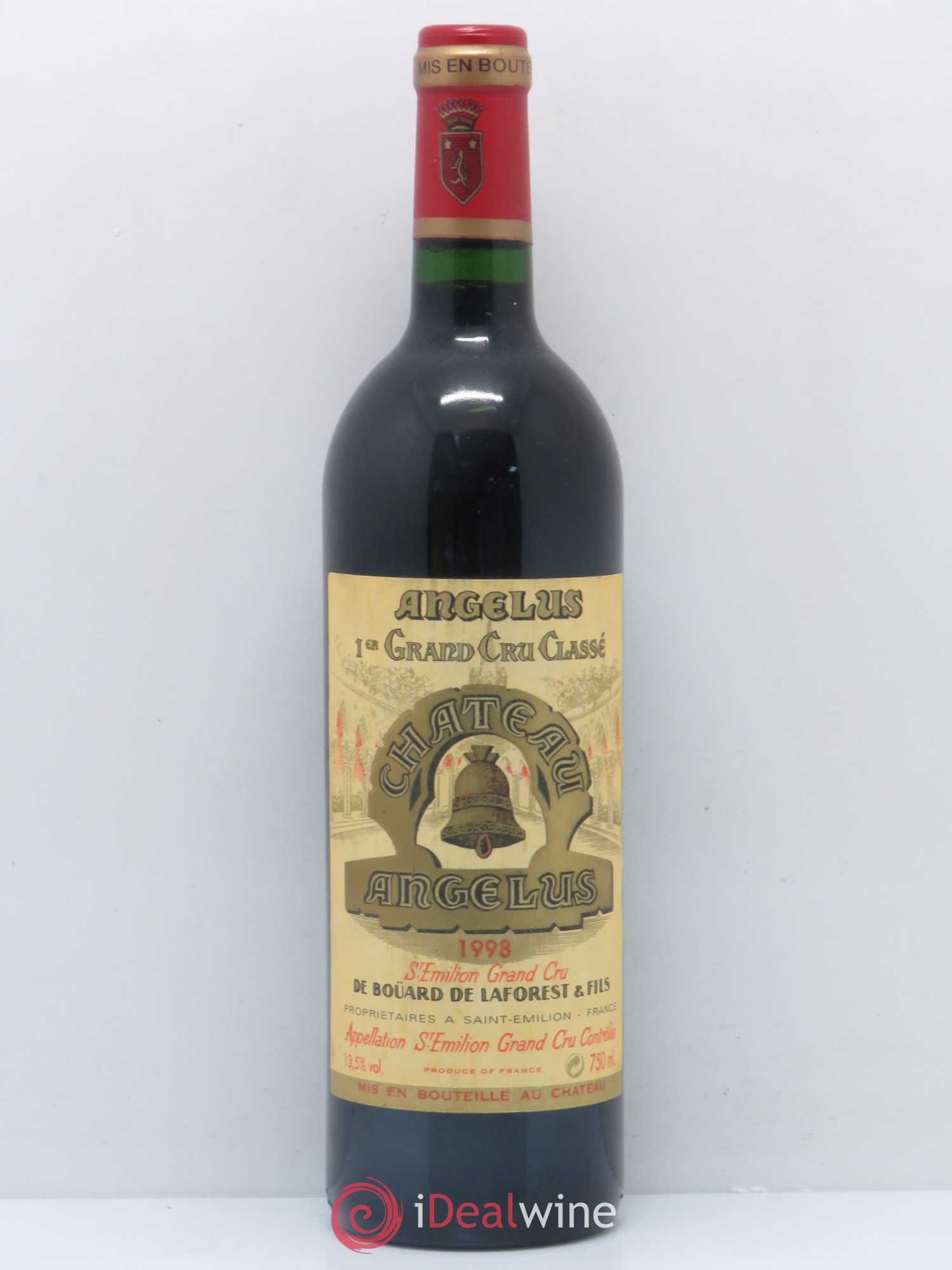 Château Angélus 1er Grand Cru Classé A 1998 - Lot de 1 bouteille - 0
