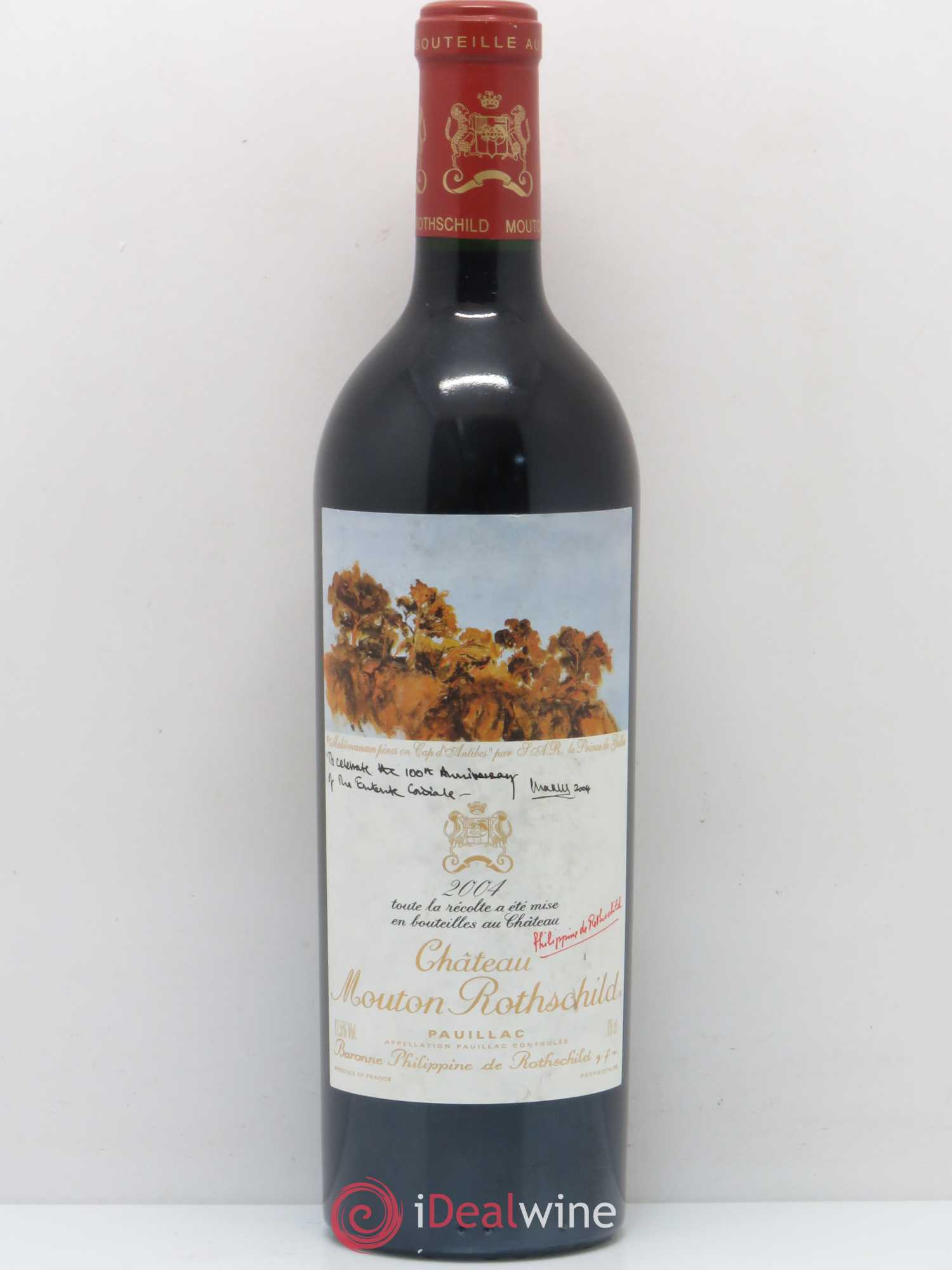 Château Mouton Rothschild 1er Grand Cru Classé 2004 - Lot de 1 bouteille - 0