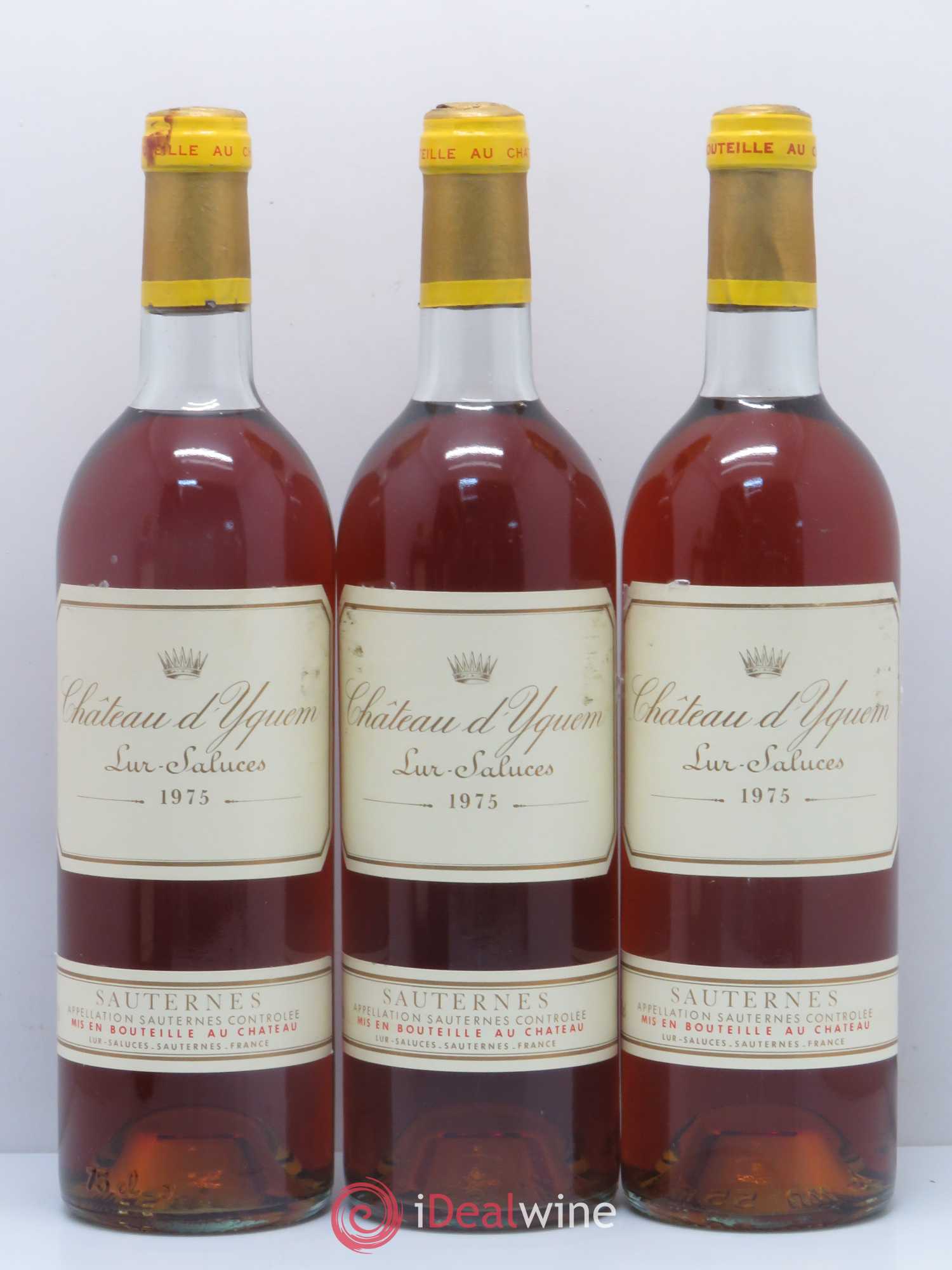 Château d' Yquem 1er Cru Classé Supérieur 1975 - Lot de 6 bouteilles - 1