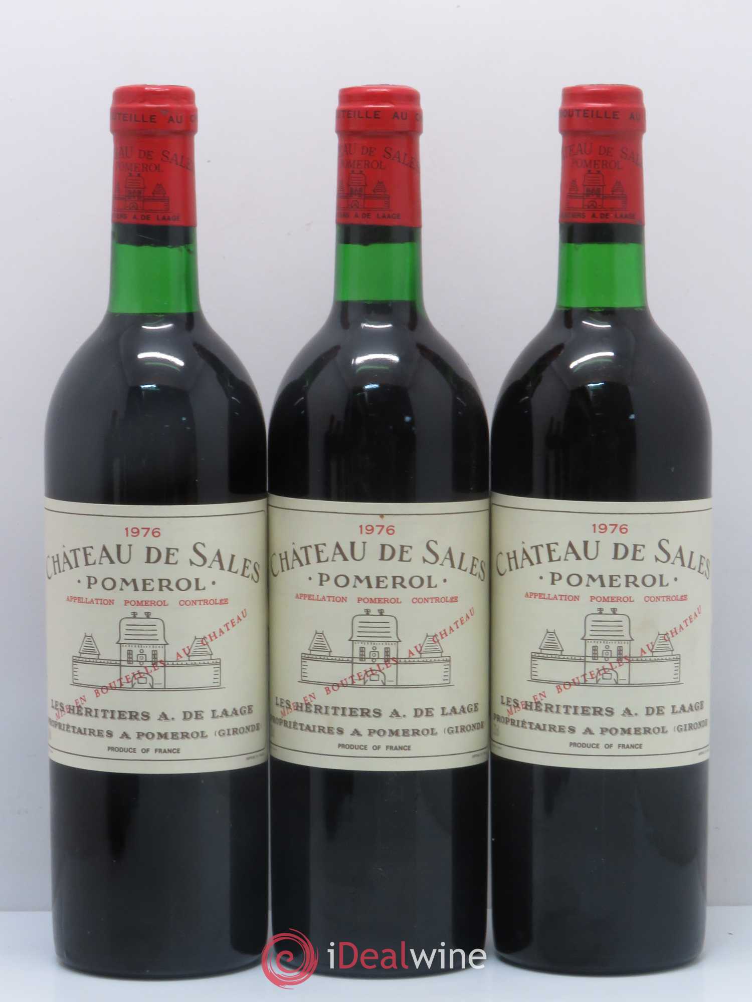 Château de Sales 1976 - Lot de 6 bouteilles - 1