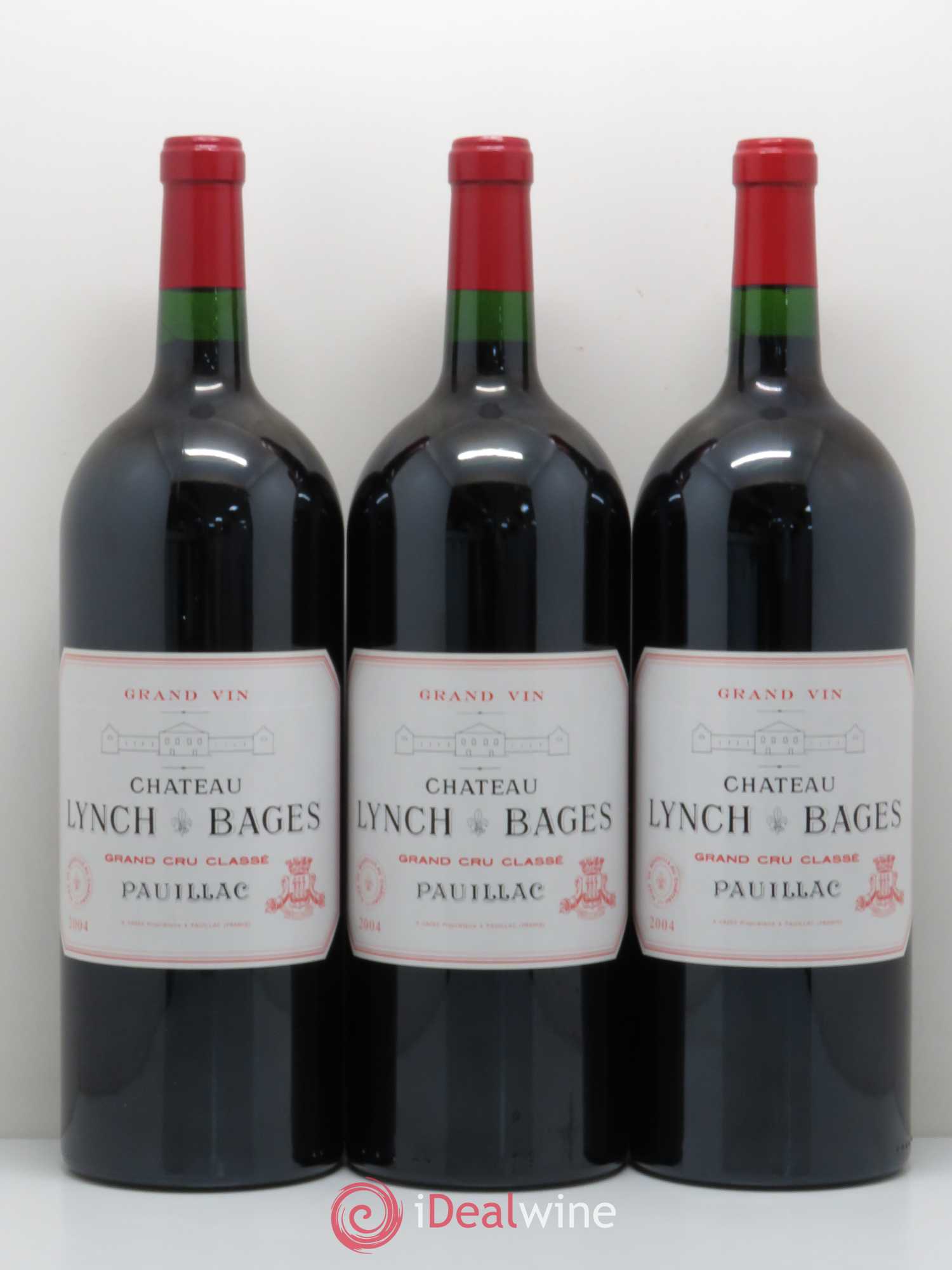 Château Lynch Bages 5ème Grand Cru Classé 2004 - Lot de 3 magnums - 0