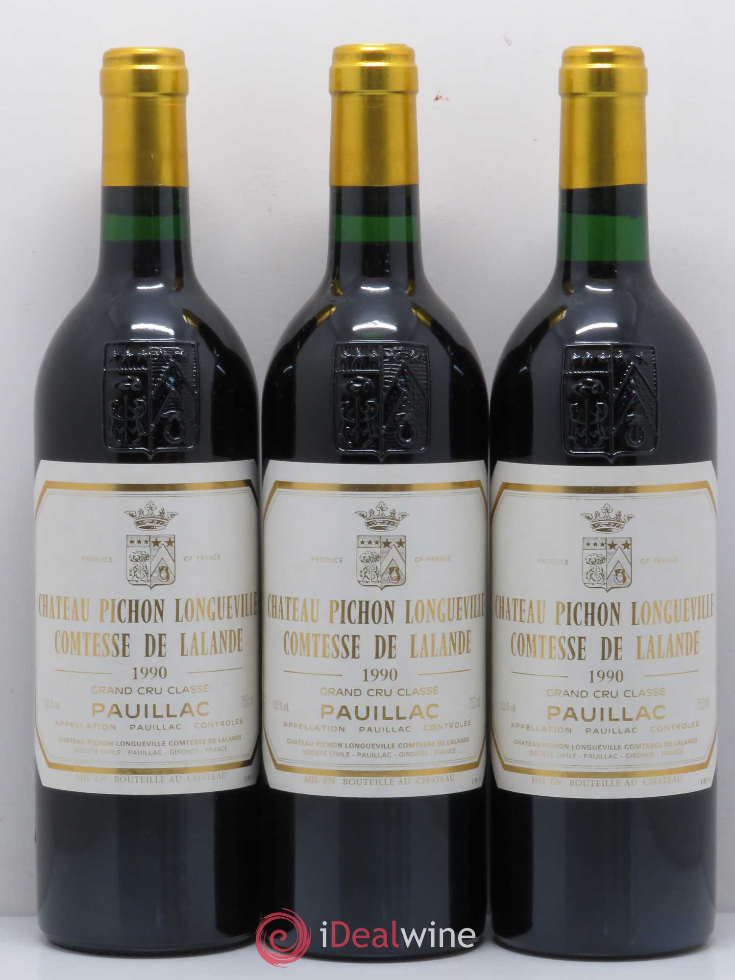 Château Pichon Longueville Comtesse de Lalande 2ème Grand Cru Classé 1990 - Lot de 12 bouteilles - 1