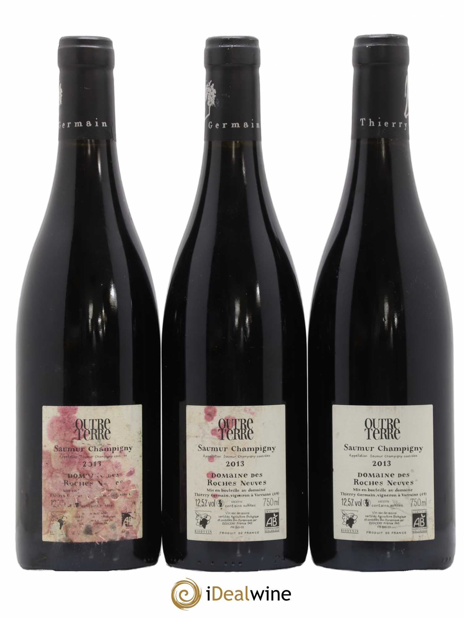 Saumur-Champigny Outre Terre Domaine des Roches Neuves - Thierry Germain 2013 - Lot de 3 bouteilles - 1