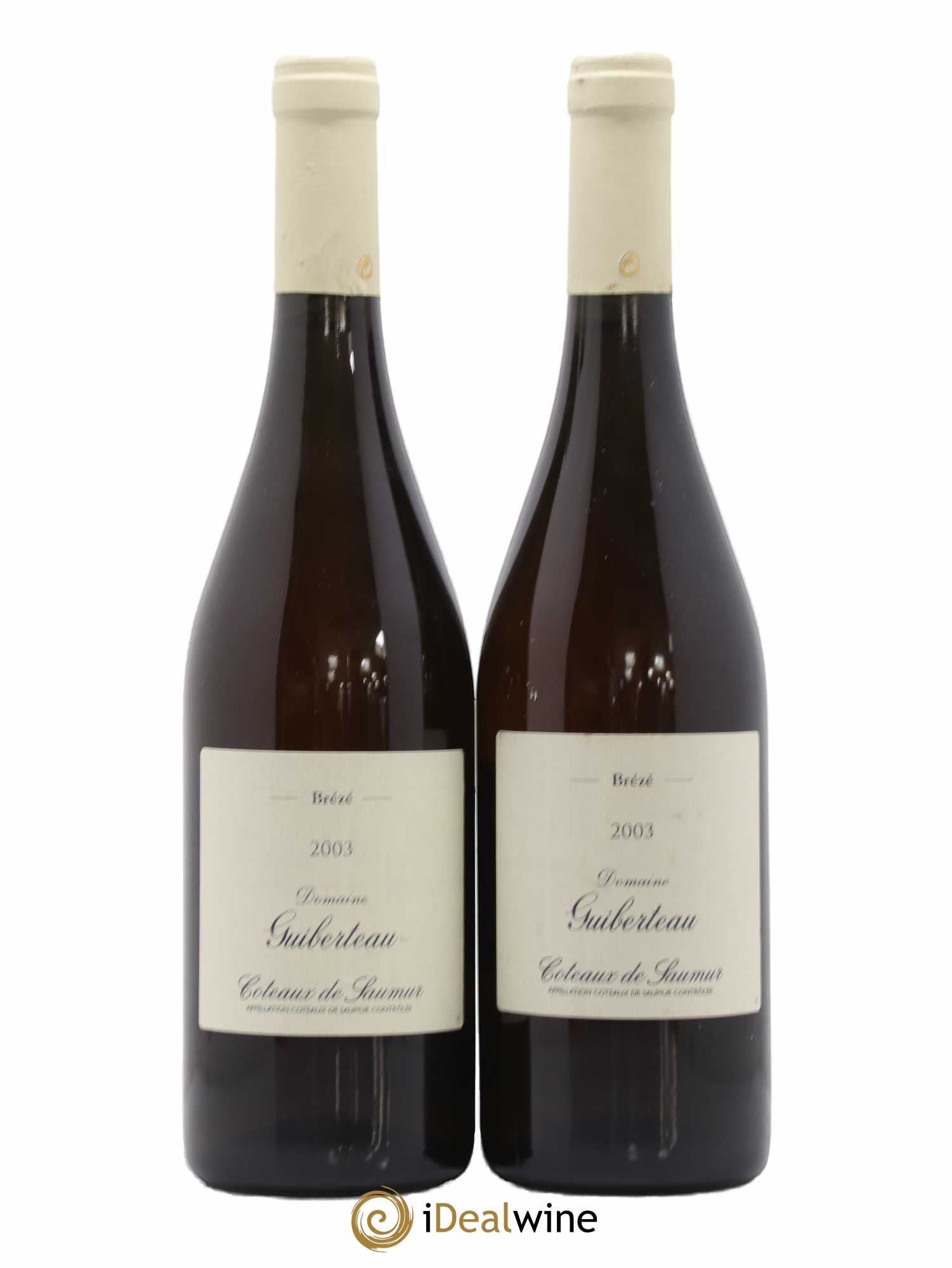 Saumur Brézé Domaine Guiberteau 2003 - Posten von 2 Flaschen - 0