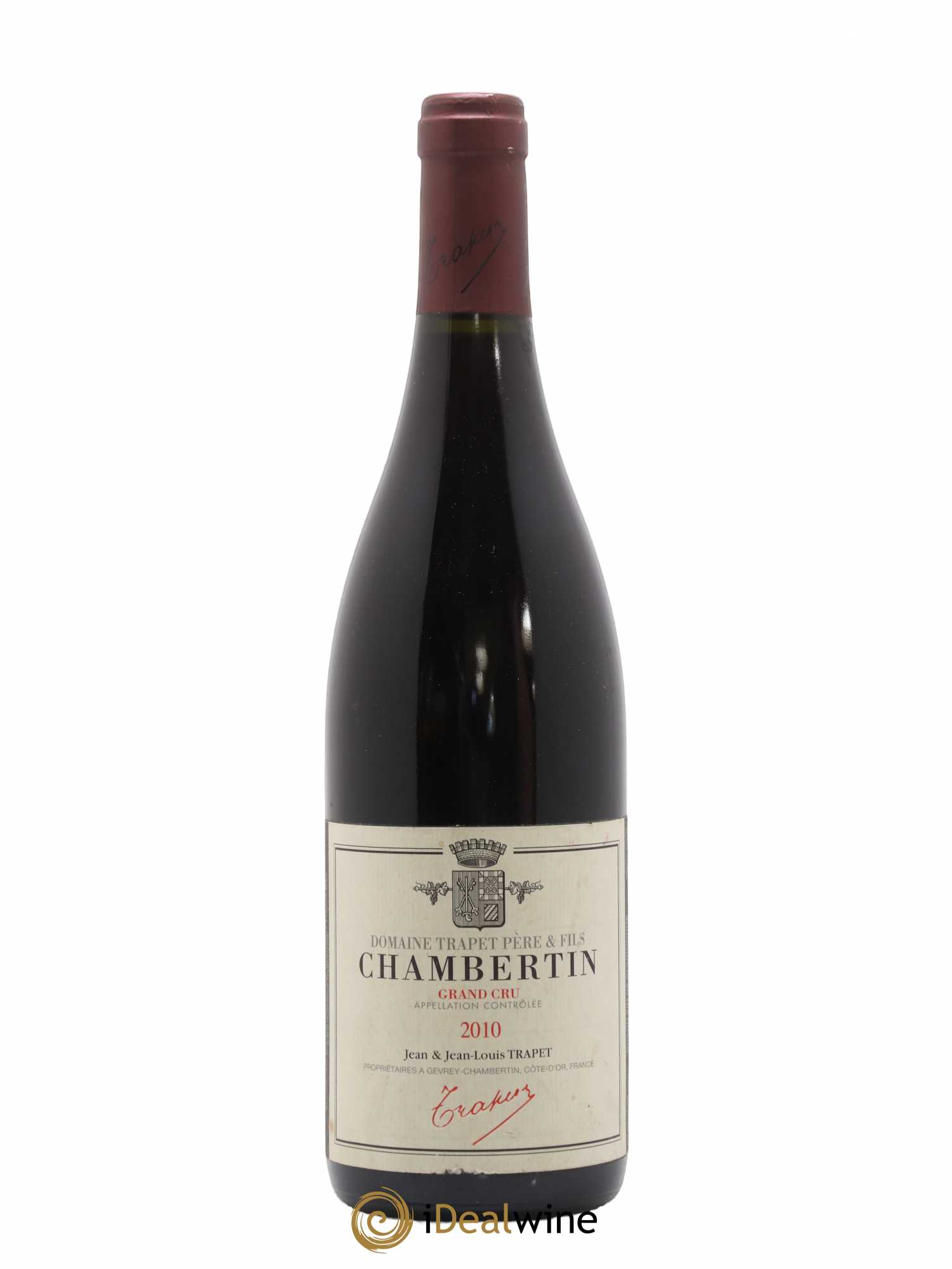 Chambertin Grand Cru Domaine Trapet 2010 - Lot de 1 bouteille - 0
