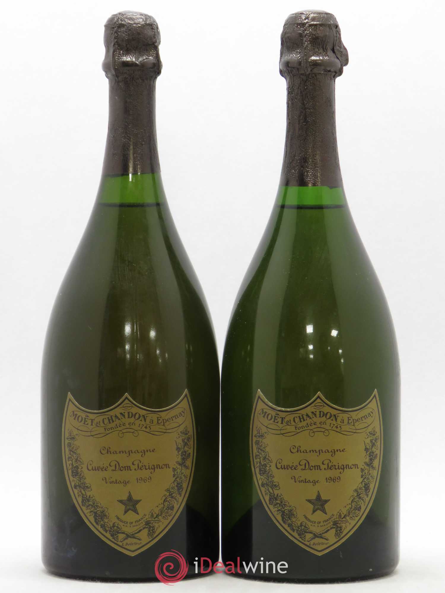 Brut Dom Pérignon 1969 - Lot de 2 bouteilles - 0