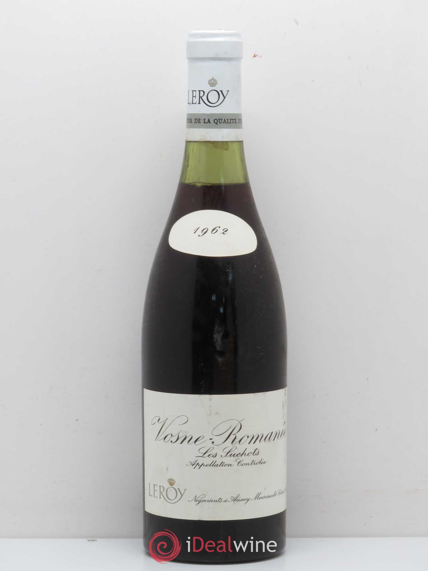 Vosne-Romanée 1er Cru Les Suchots Leroy SA 1962 - Lot de 1 bouteille - 0