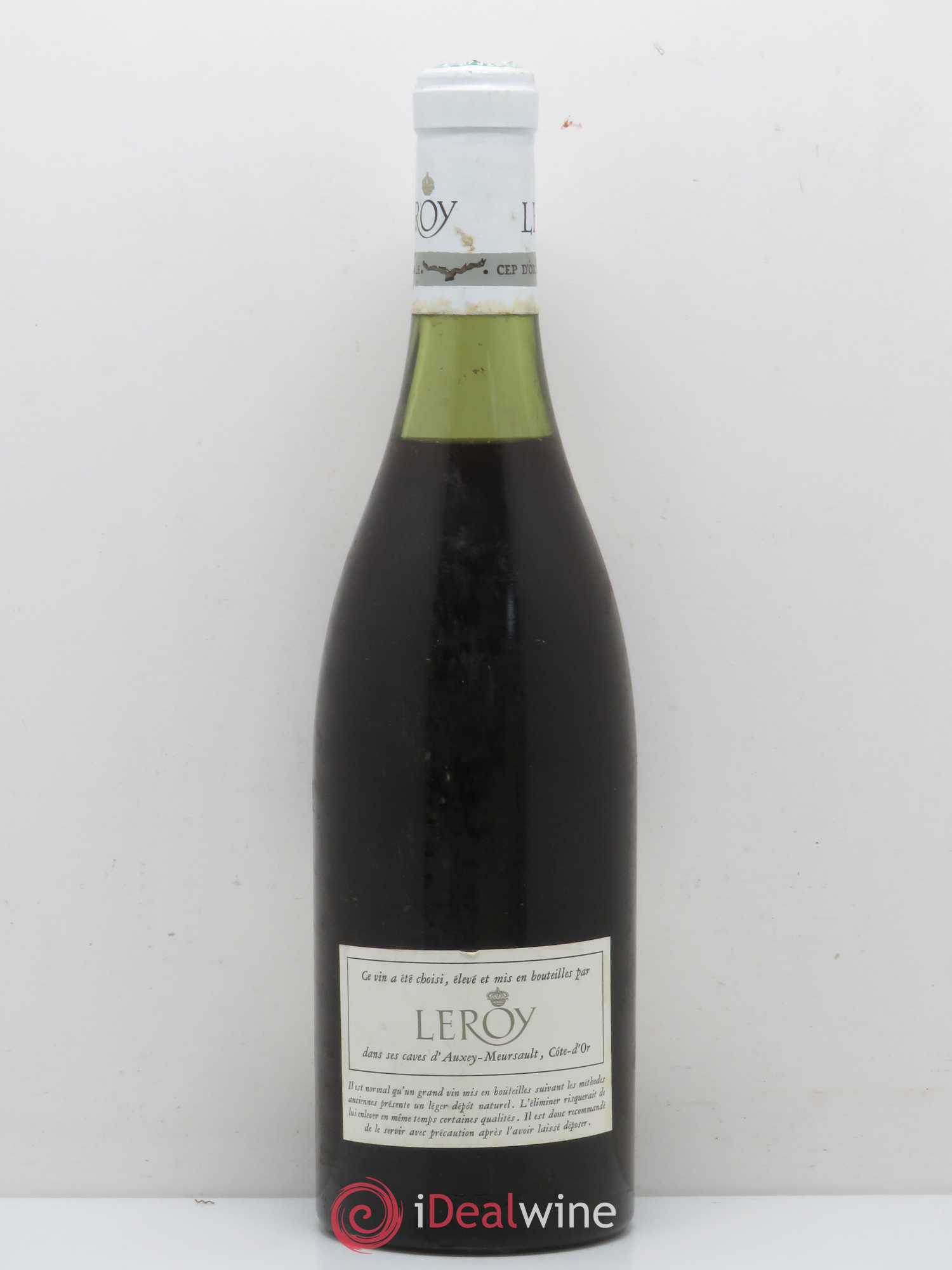 Vosne-Romanée 1er Cru Les Suchots Leroy SA 1962 - Posten von 1 Flasche - 1