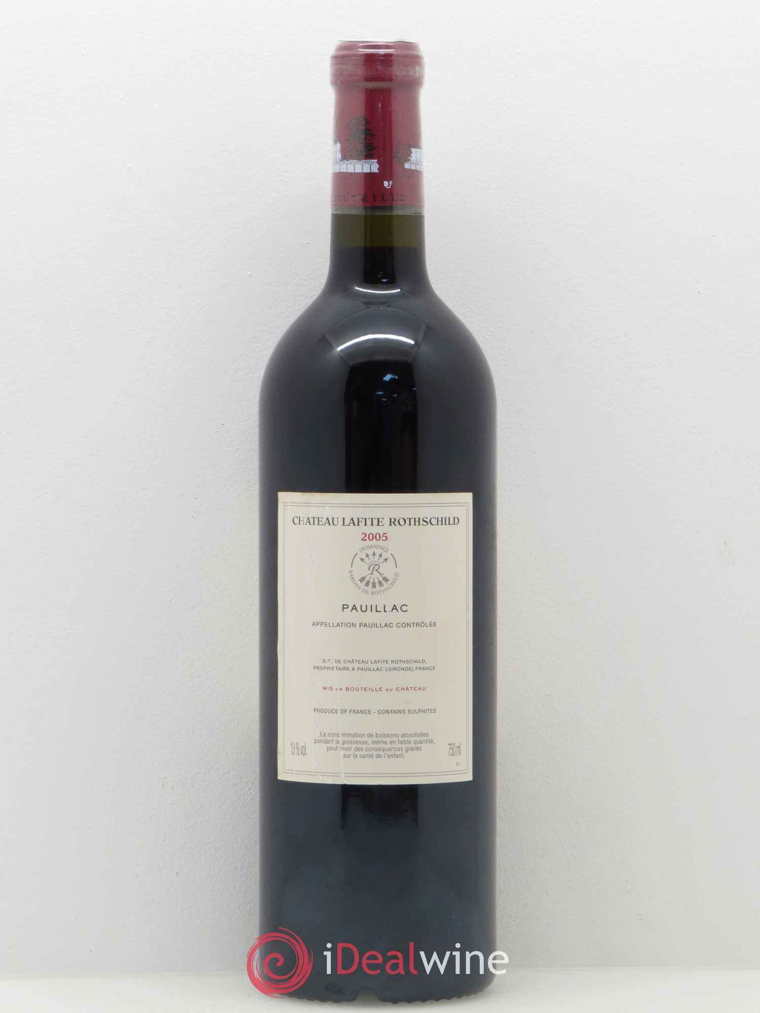Château Lafite Rothschild 1er Grand Cru Classé 2005 - Lot de 1 bouteille - 1