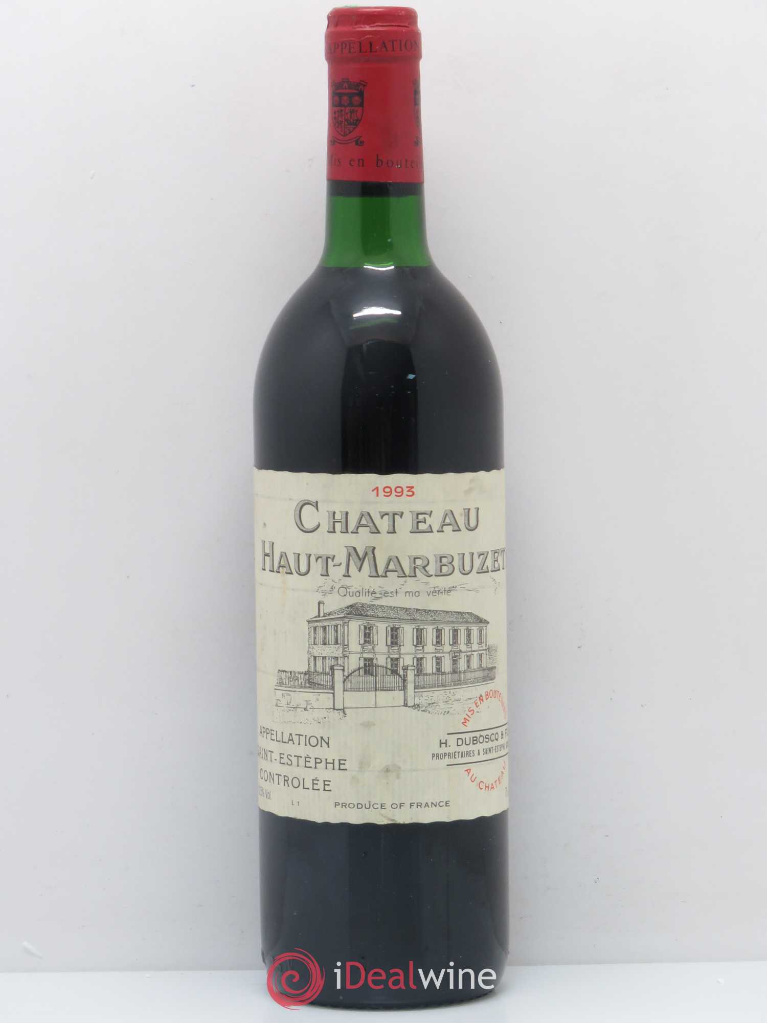 Château Haut Marbuzet 1993 - Lot de 1 bouteille - 0