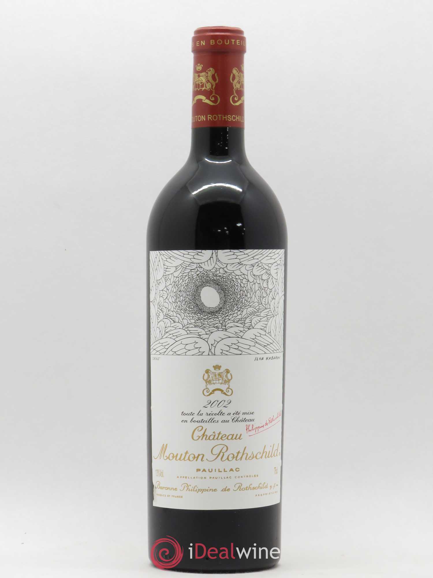 Château Mouton Rothschild 1er Grand Cru Classé 2002 - Lot de 1 bouteille - 0
