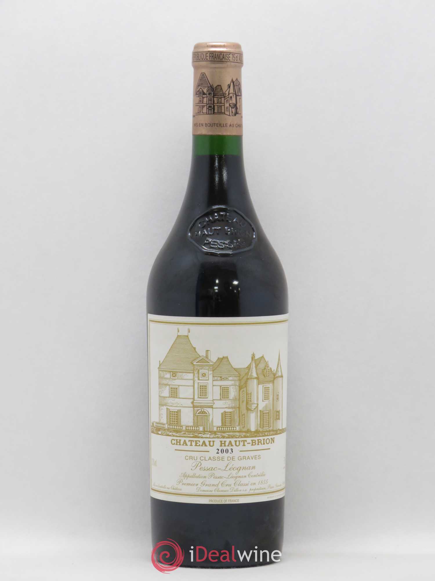 Château Haut Brion 1er Grand Cru Classé 2003 - Lot de 1 bouteille - 0