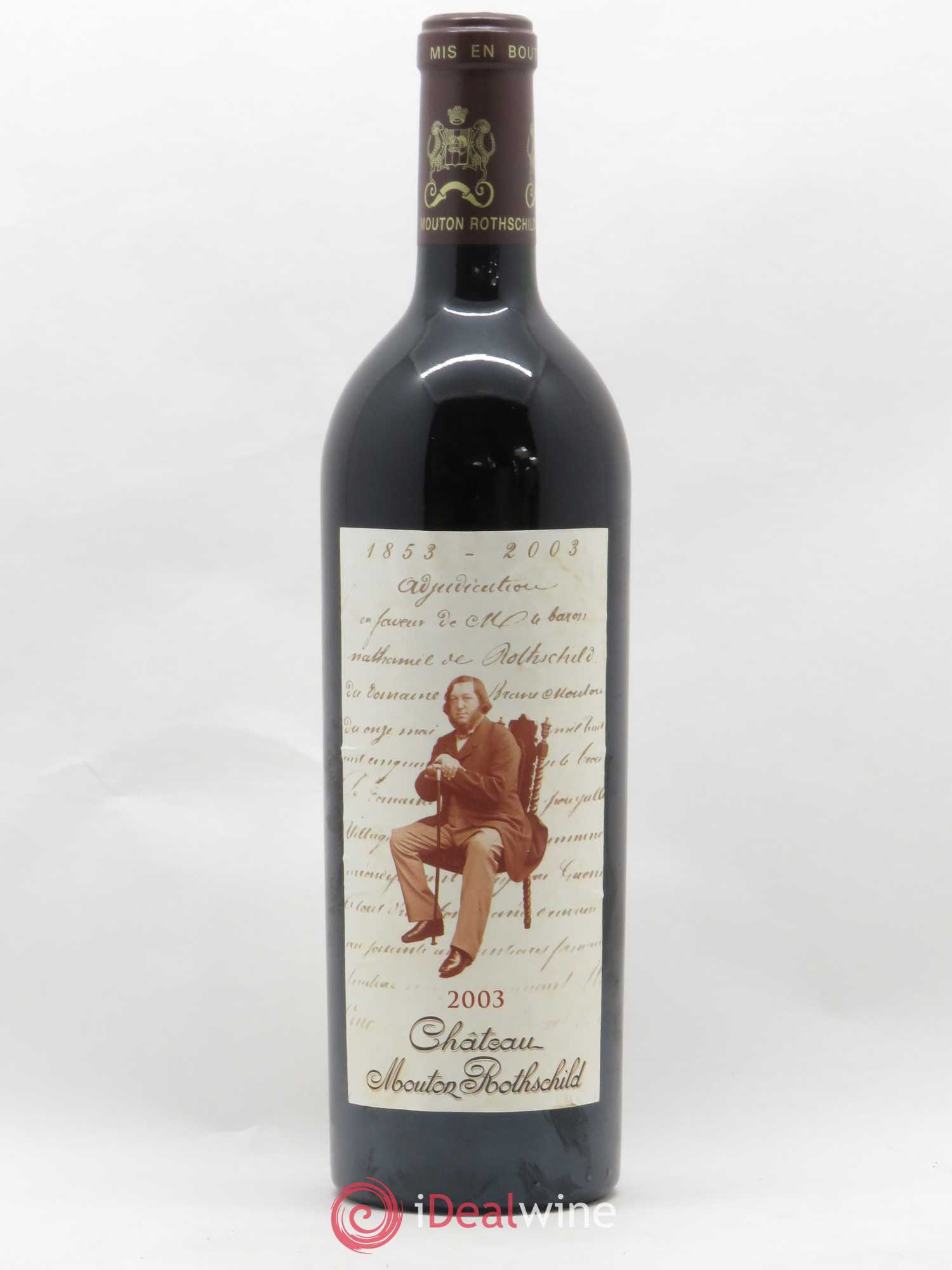 Château Mouton Rothschild 1er Grand Cru Classé 2003 - Lot de 1 bouteille - 0