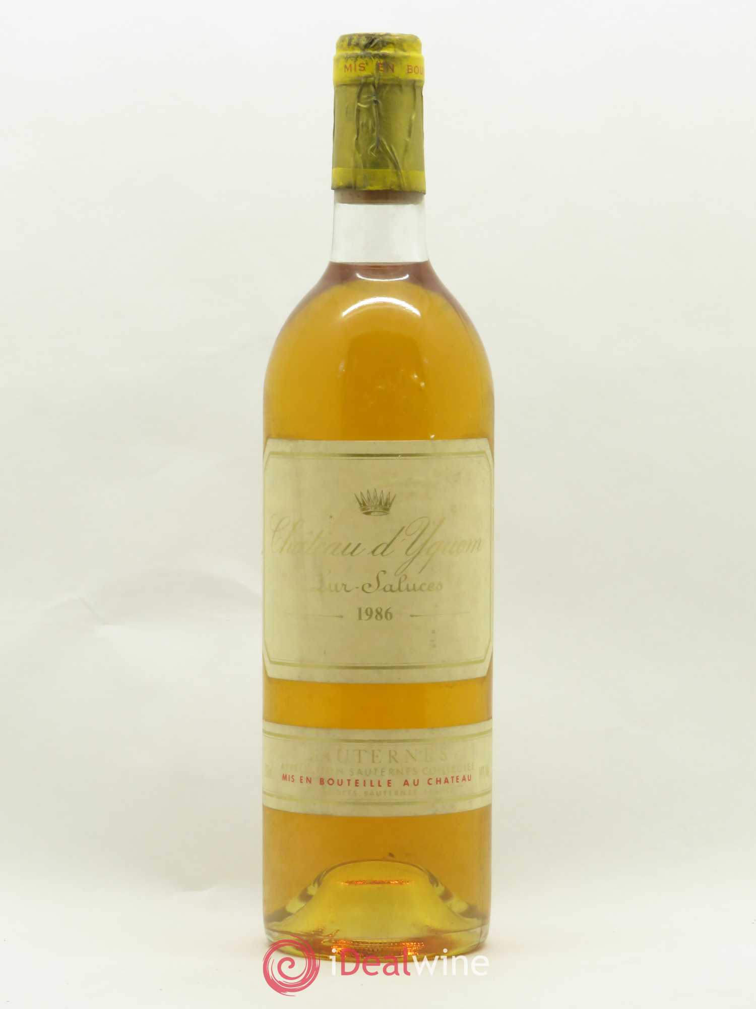 Château d' Yquem 1er Cru Classé Supérieur 1986 - Lotto di 1 bottiglia - 0
