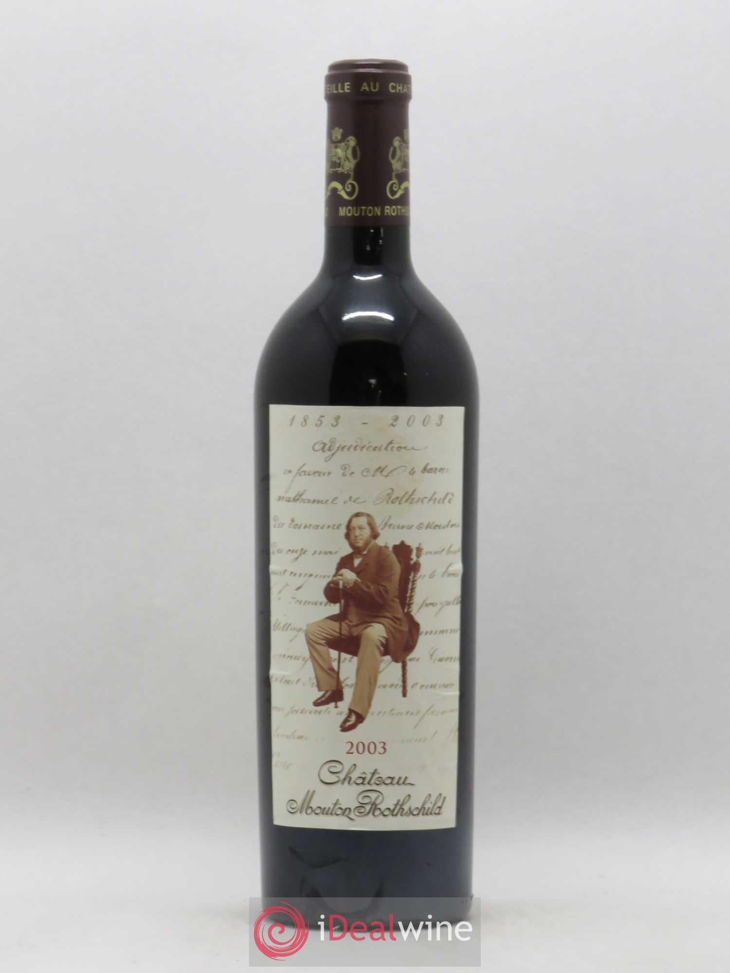 Château Mouton Rothschild 1er Grand Cru Classé 2003 - Lot de 1 bouteille - 0